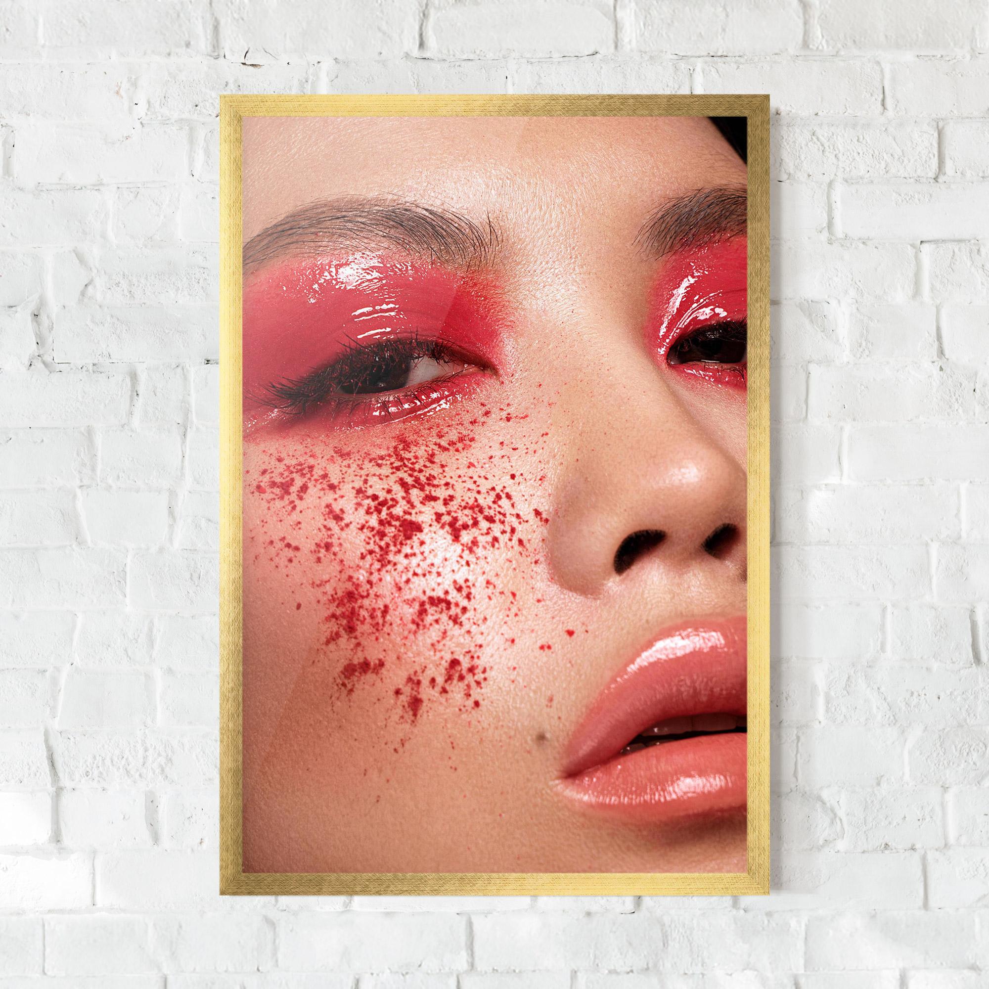 Plakat w Ramie Pretty Asian Makeup mockup 0