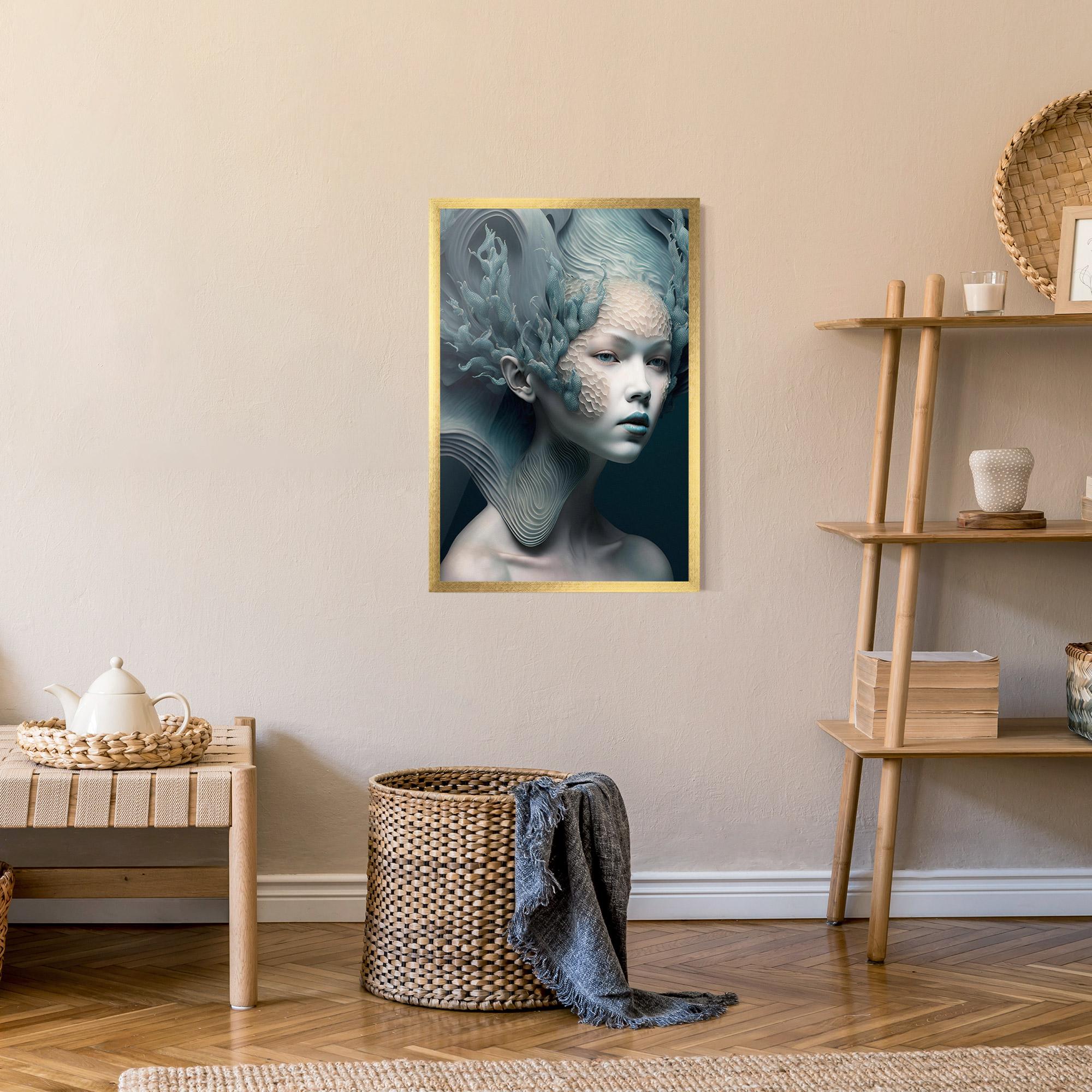 Plakat w Ramie Mermaid Makeup mockup 9