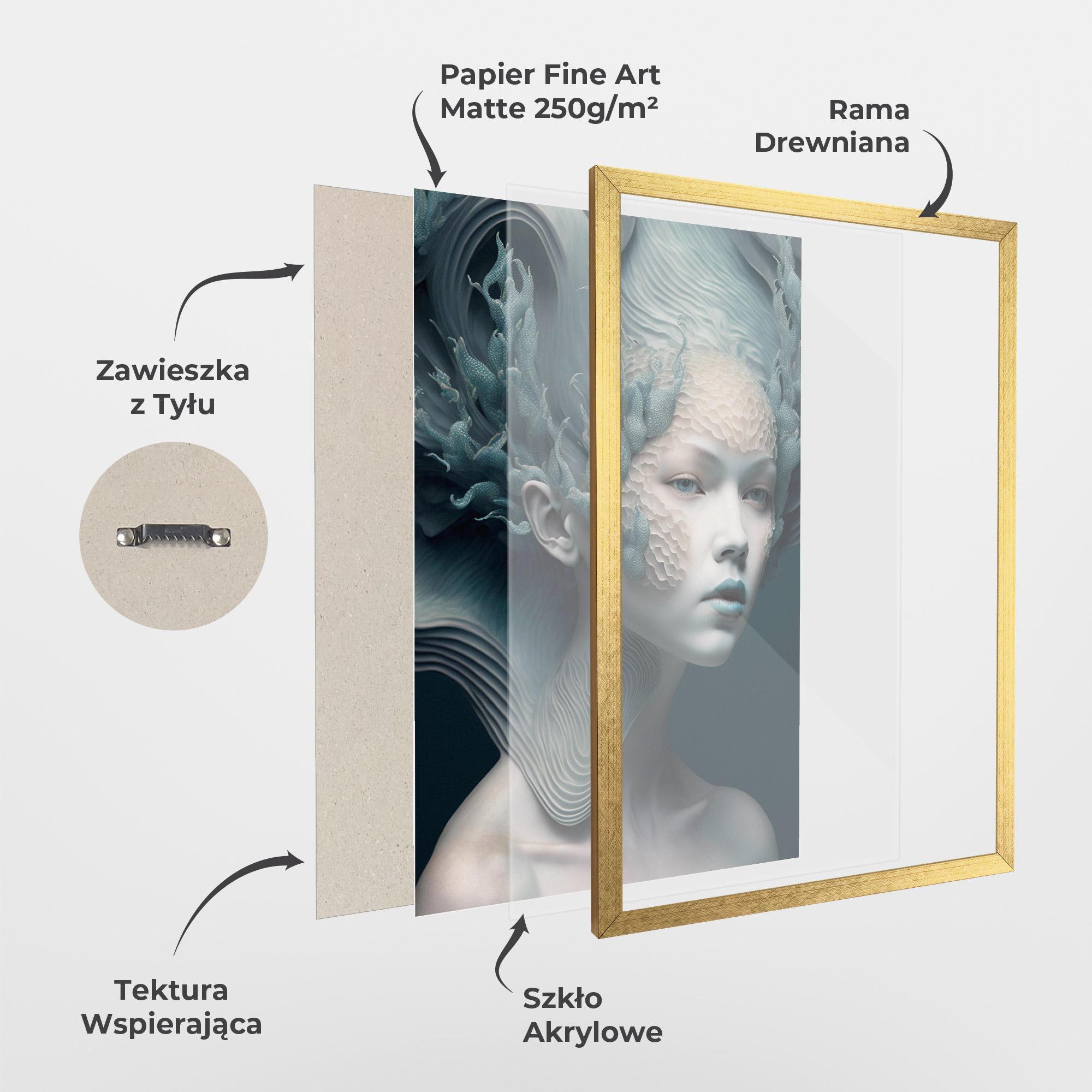 Plakat w Ramie Mermaid Makeup mockup 1