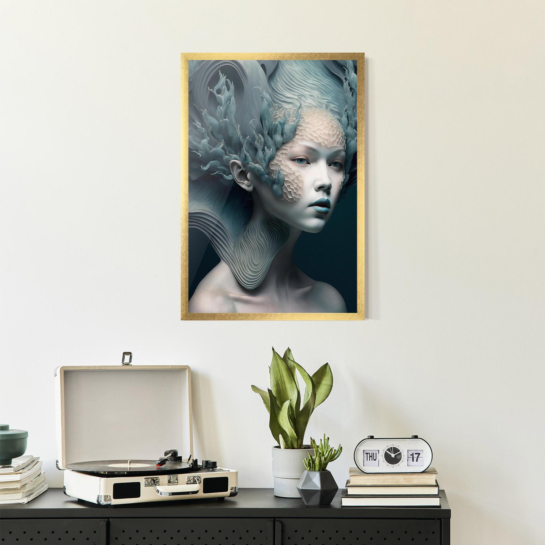 Plakat w Ramie Mermaid Makeup mockup 2