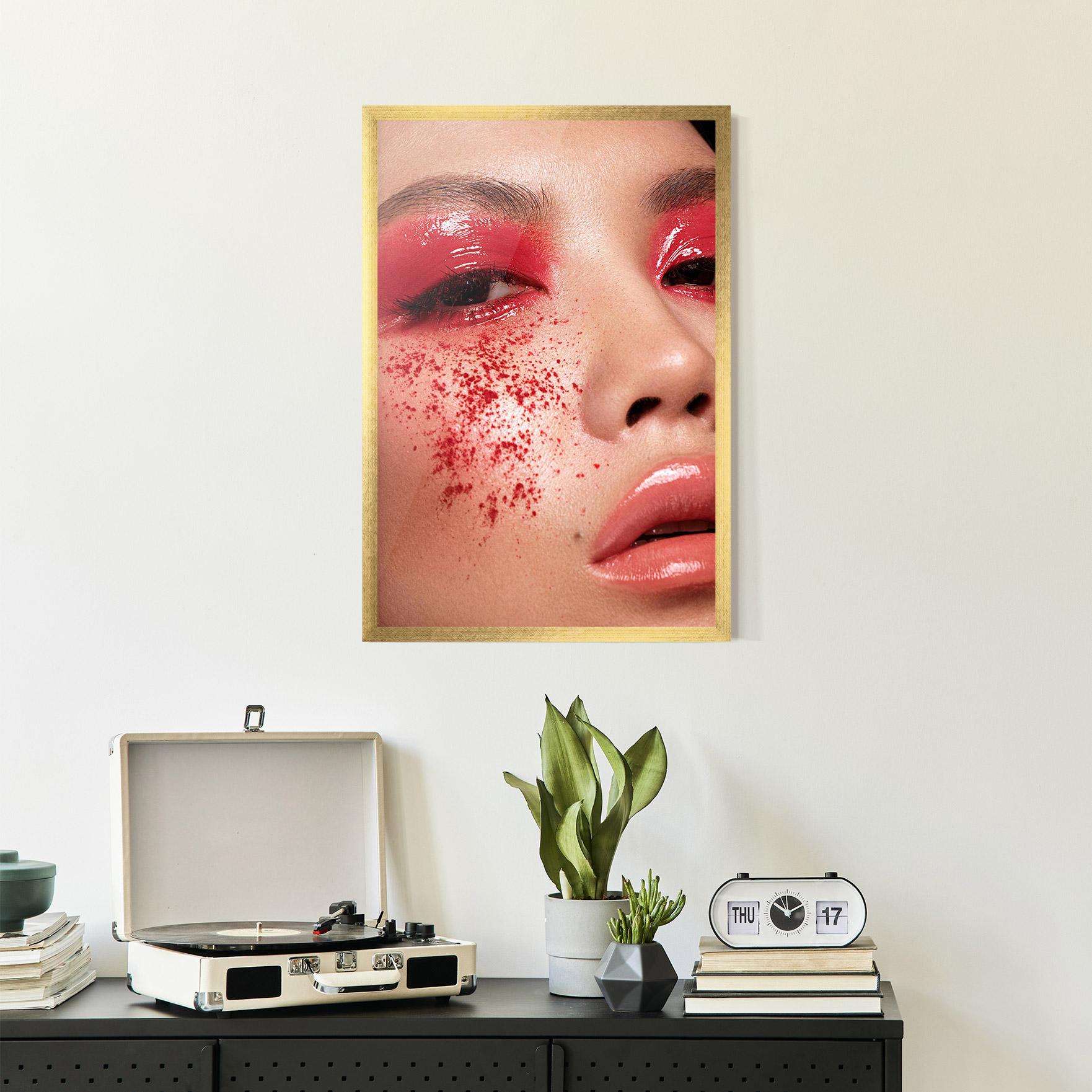 Plakat w Ramie Pretty Asian Makeup mockup 2