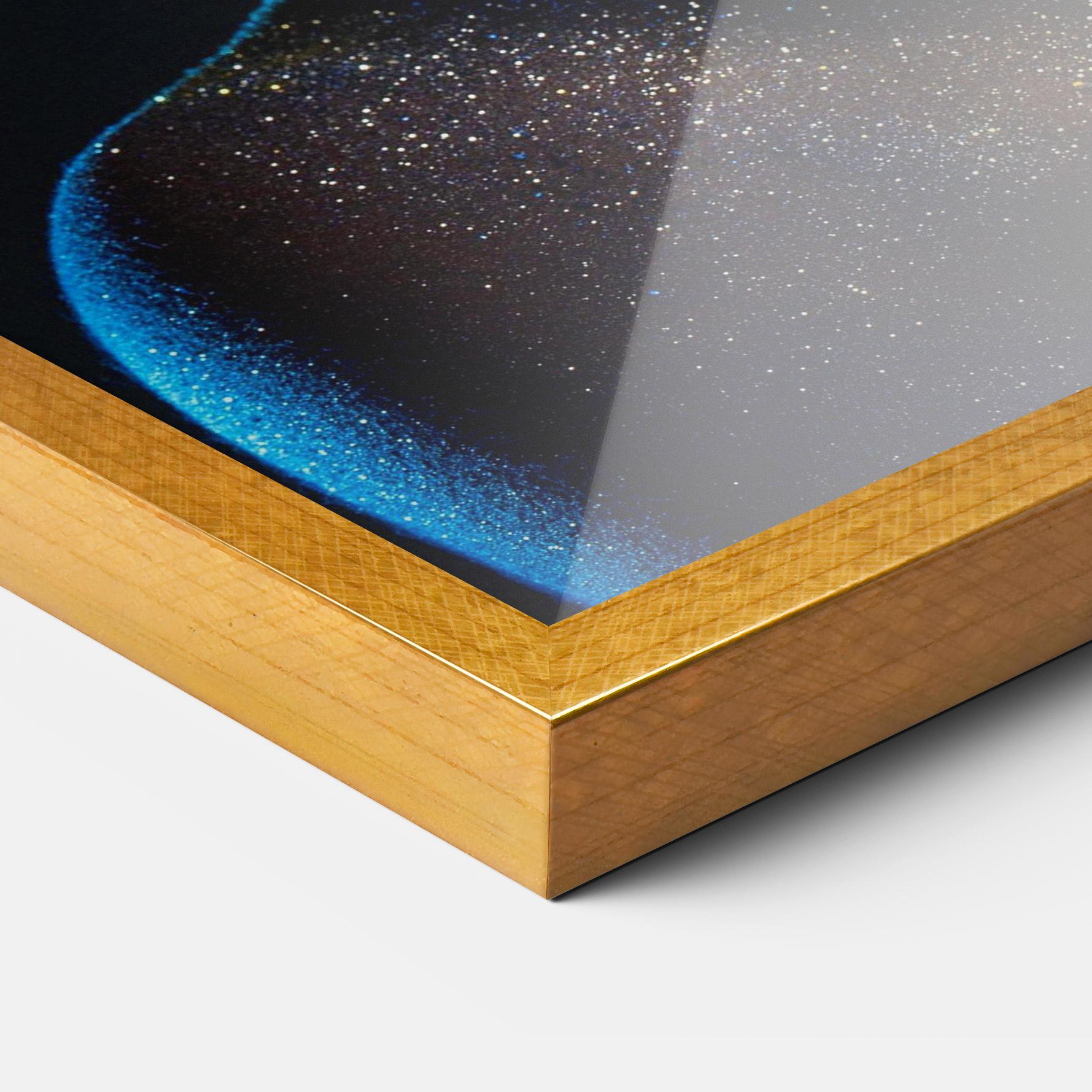 Plakat w Ramie Blue Hair Hands mockup 3