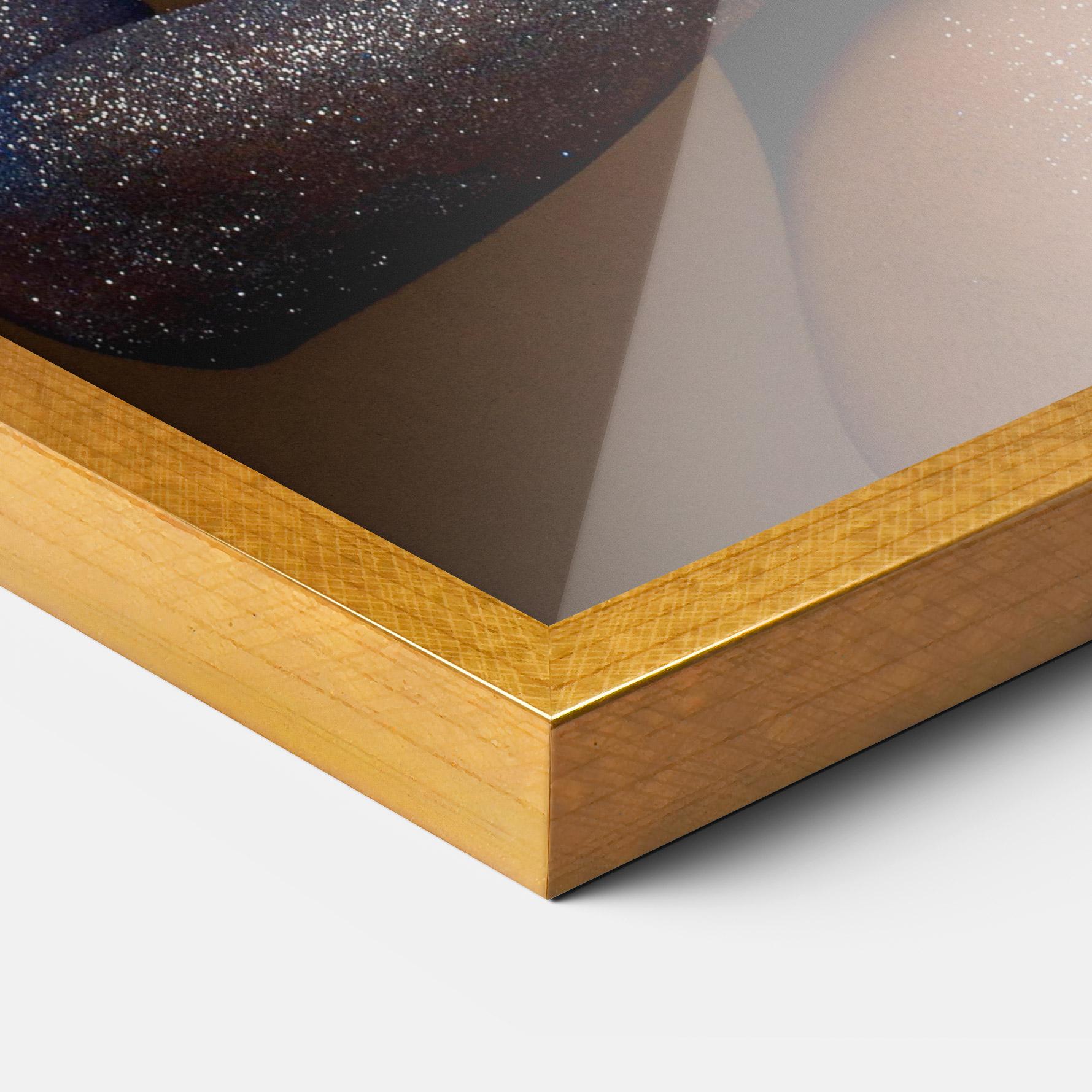 Plakat w Ramie Blue Hair Make Up mockup 3