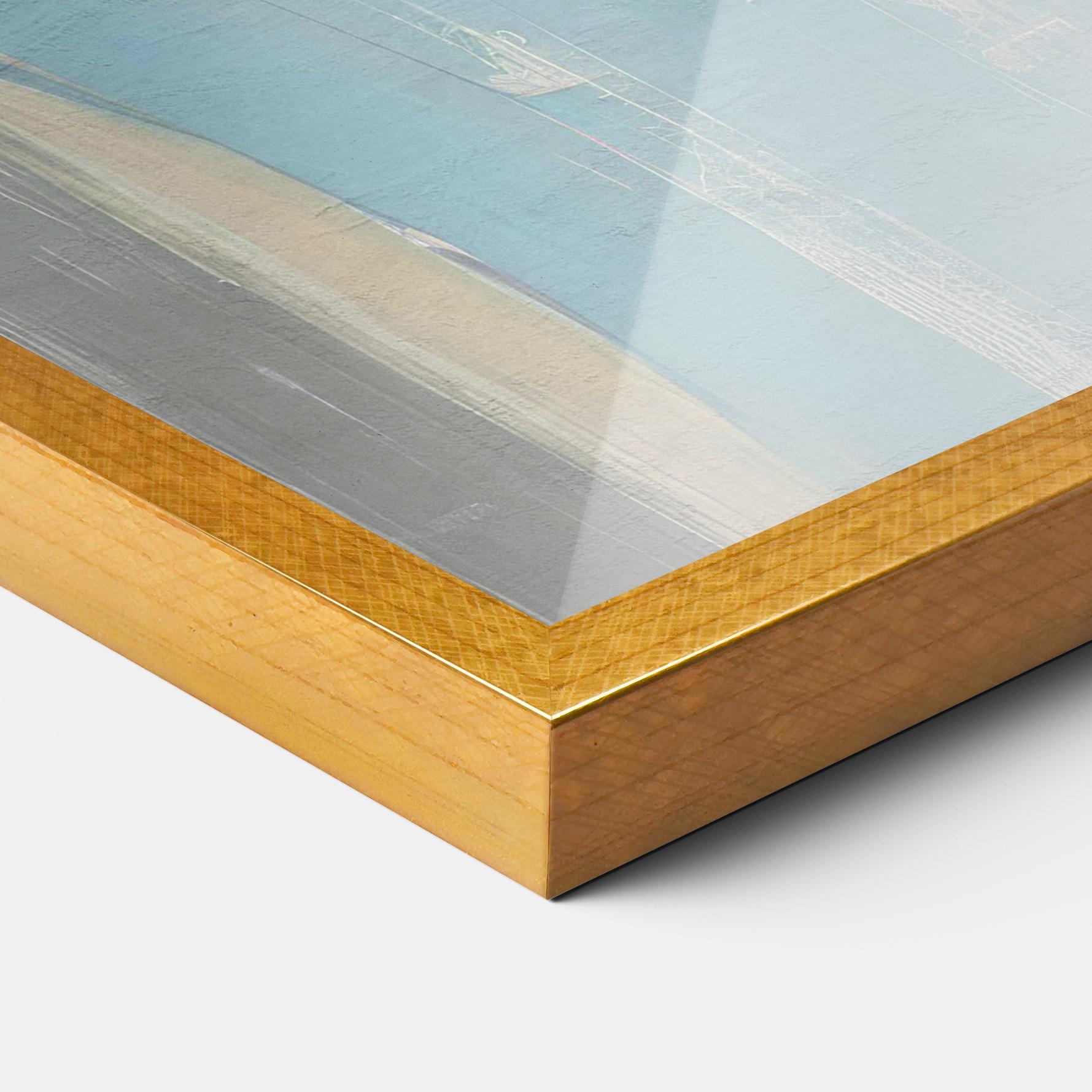 Plakat w Ramie White Blue Makeup mockup 3