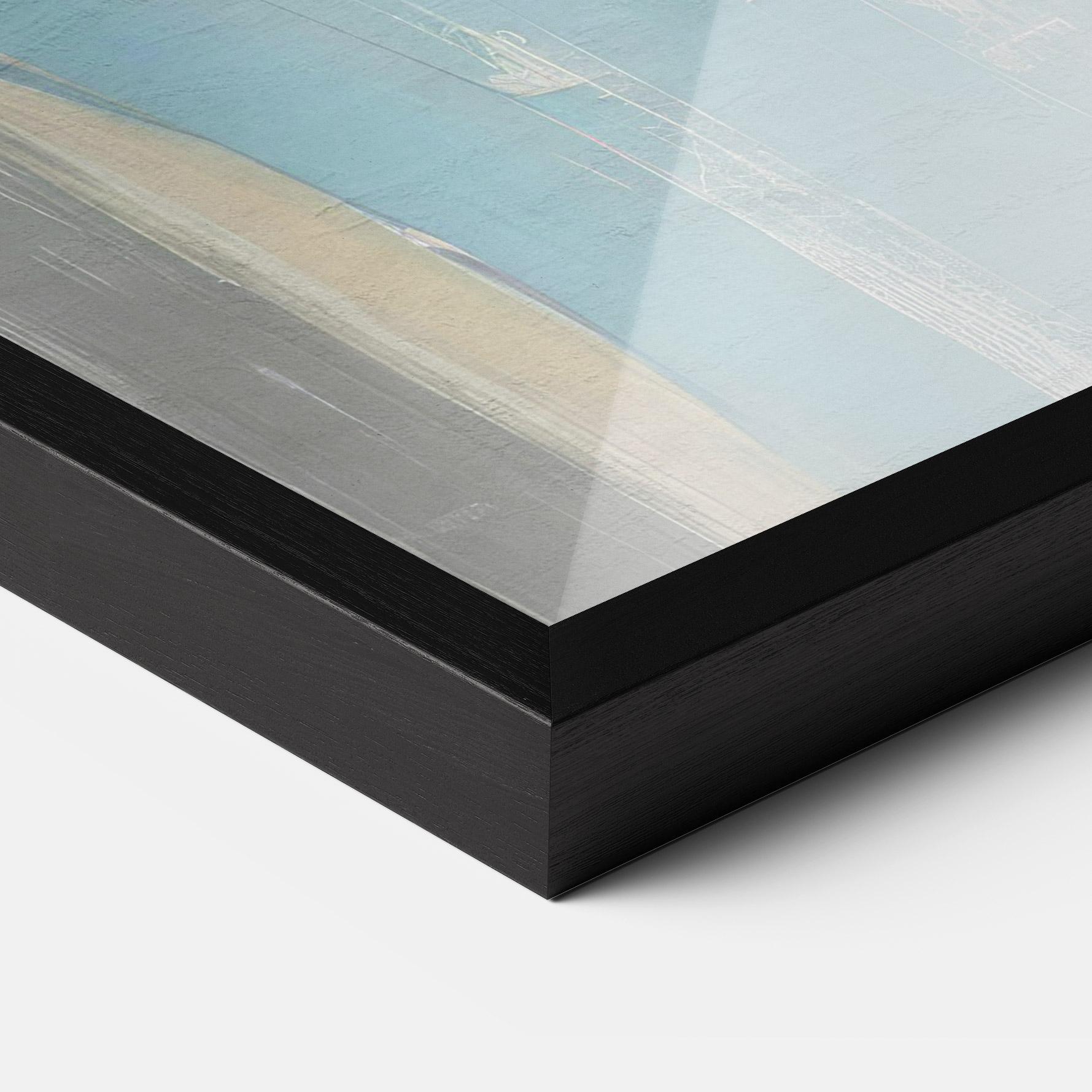 Plakat w Ramie White Blue Makeup mockup 3