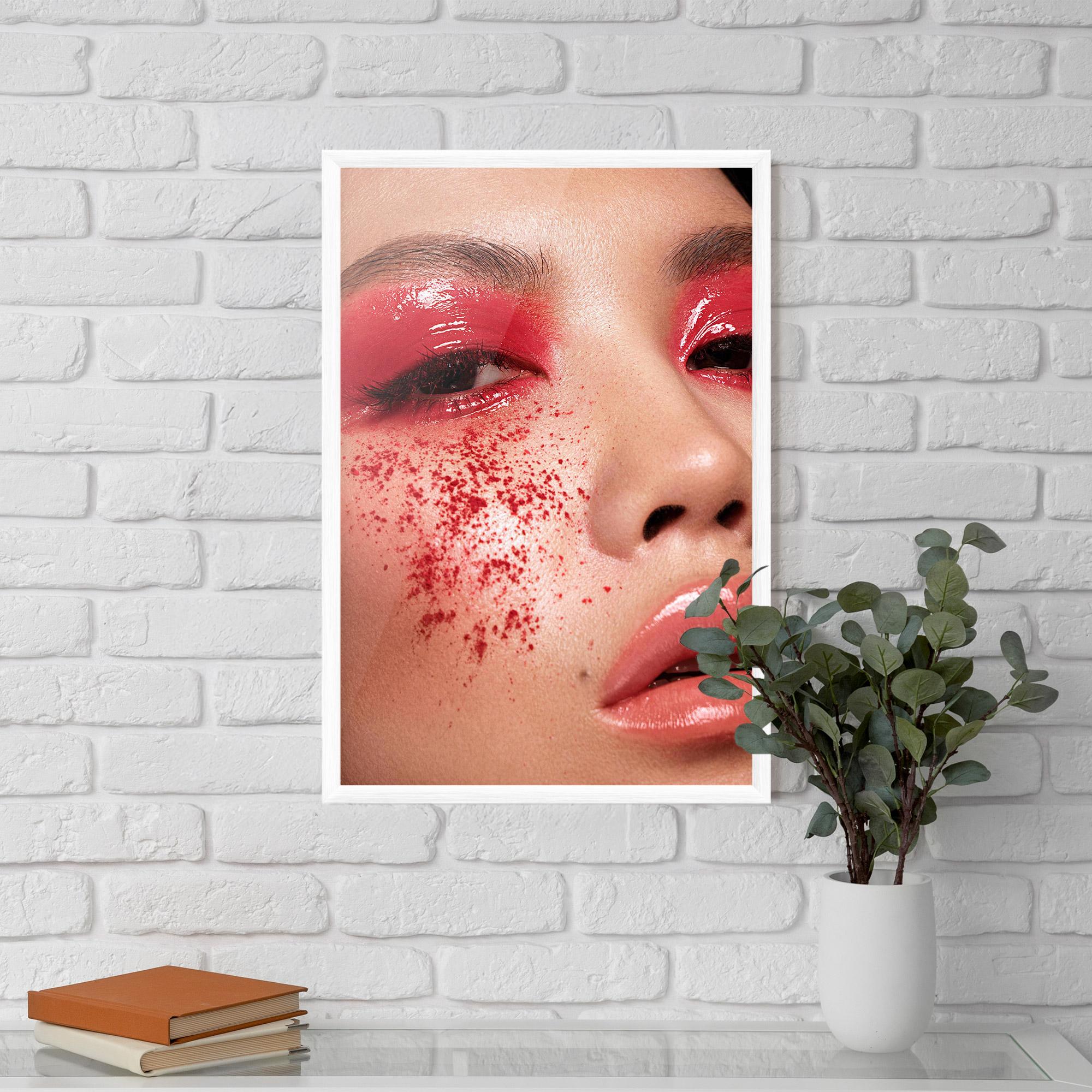 Plakat w Ramie Pretty Asian Makeup mockup 5