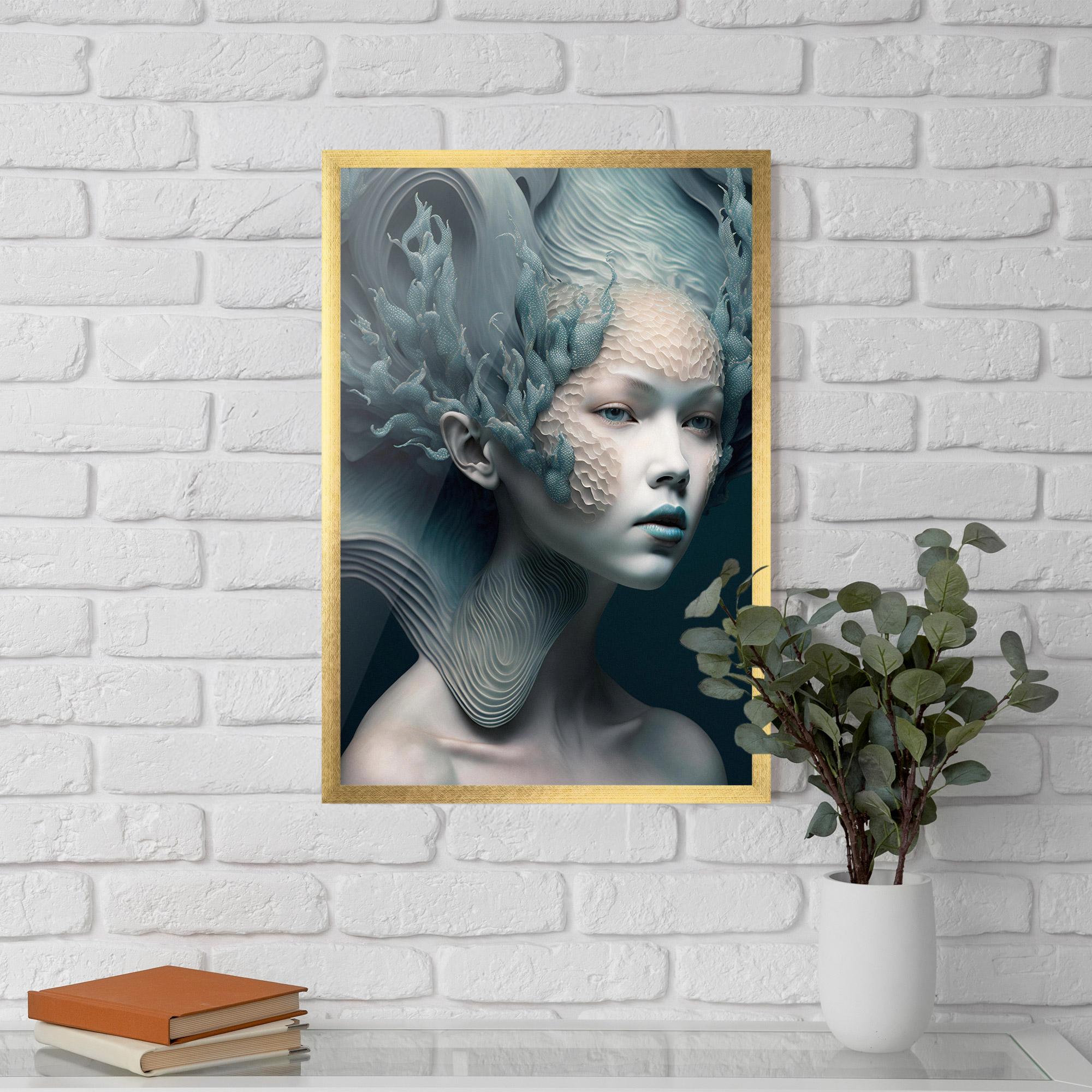 Plakat w Ramie Mermaid Makeup mockup 5