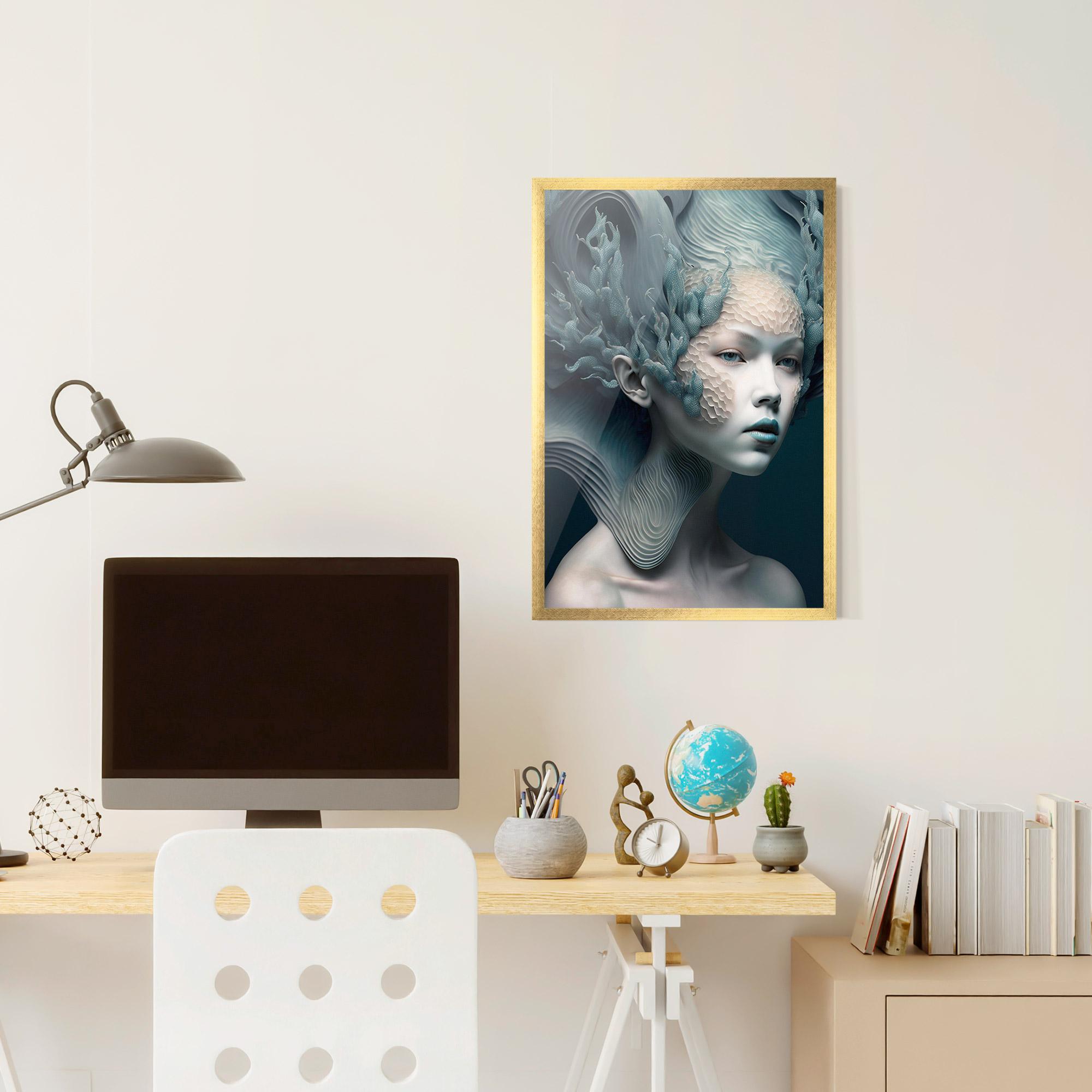 Plakat w Ramie Mermaid Makeup mockup 6