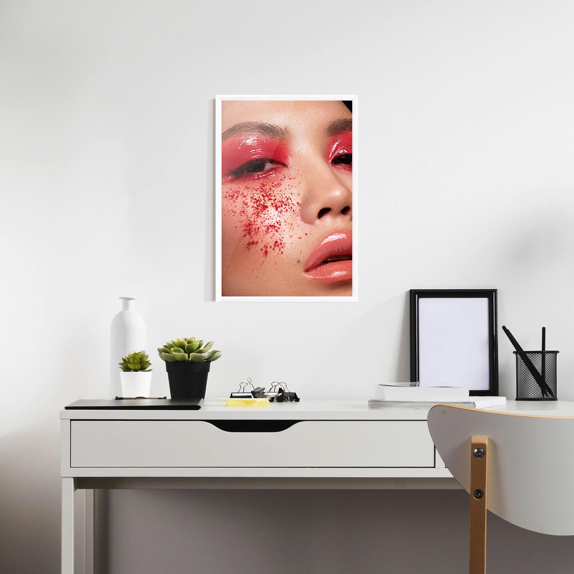 Plakat w Ramie Pretty Asian Makeup mockup 7