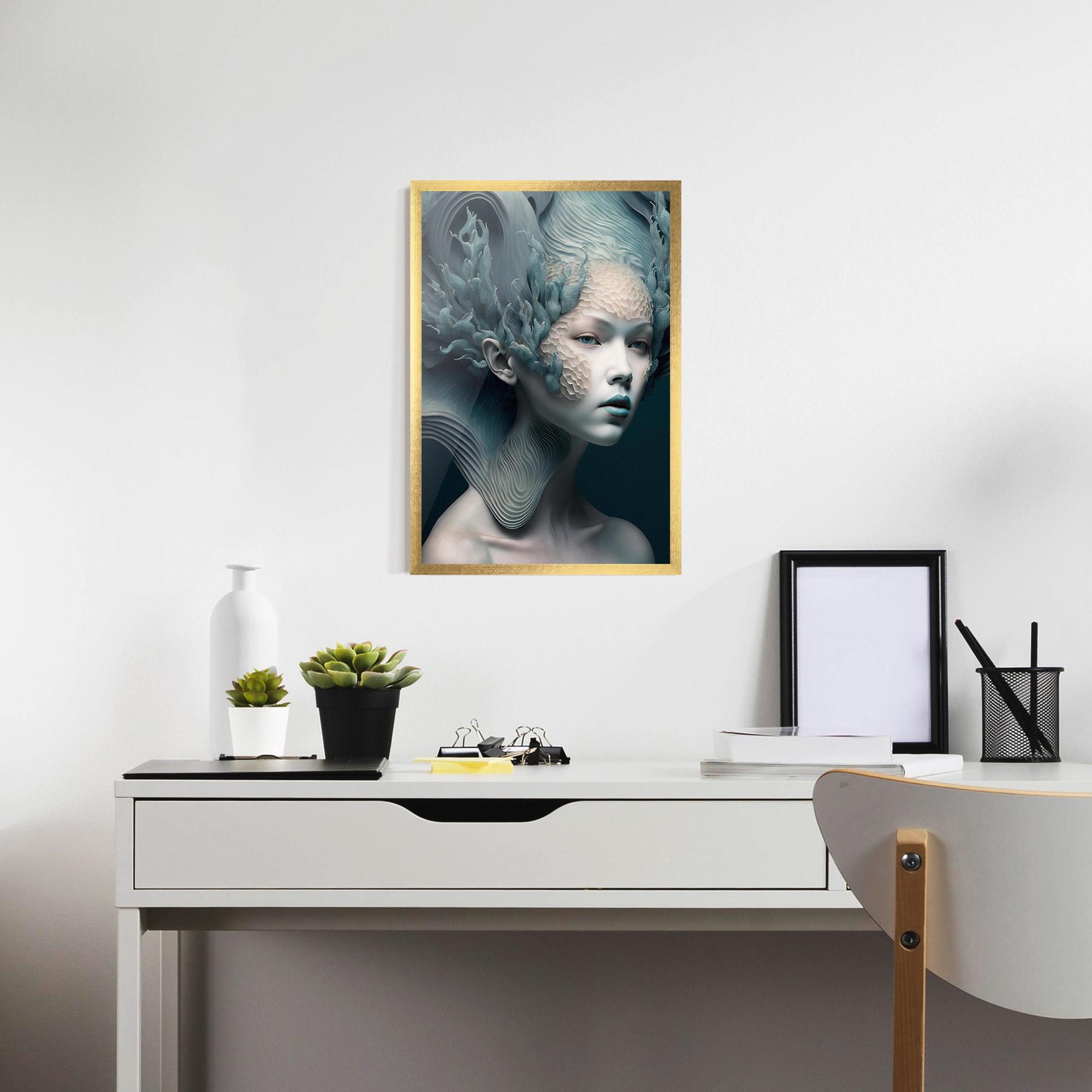 Plakat w Ramie Mermaid Makeup mockup 7