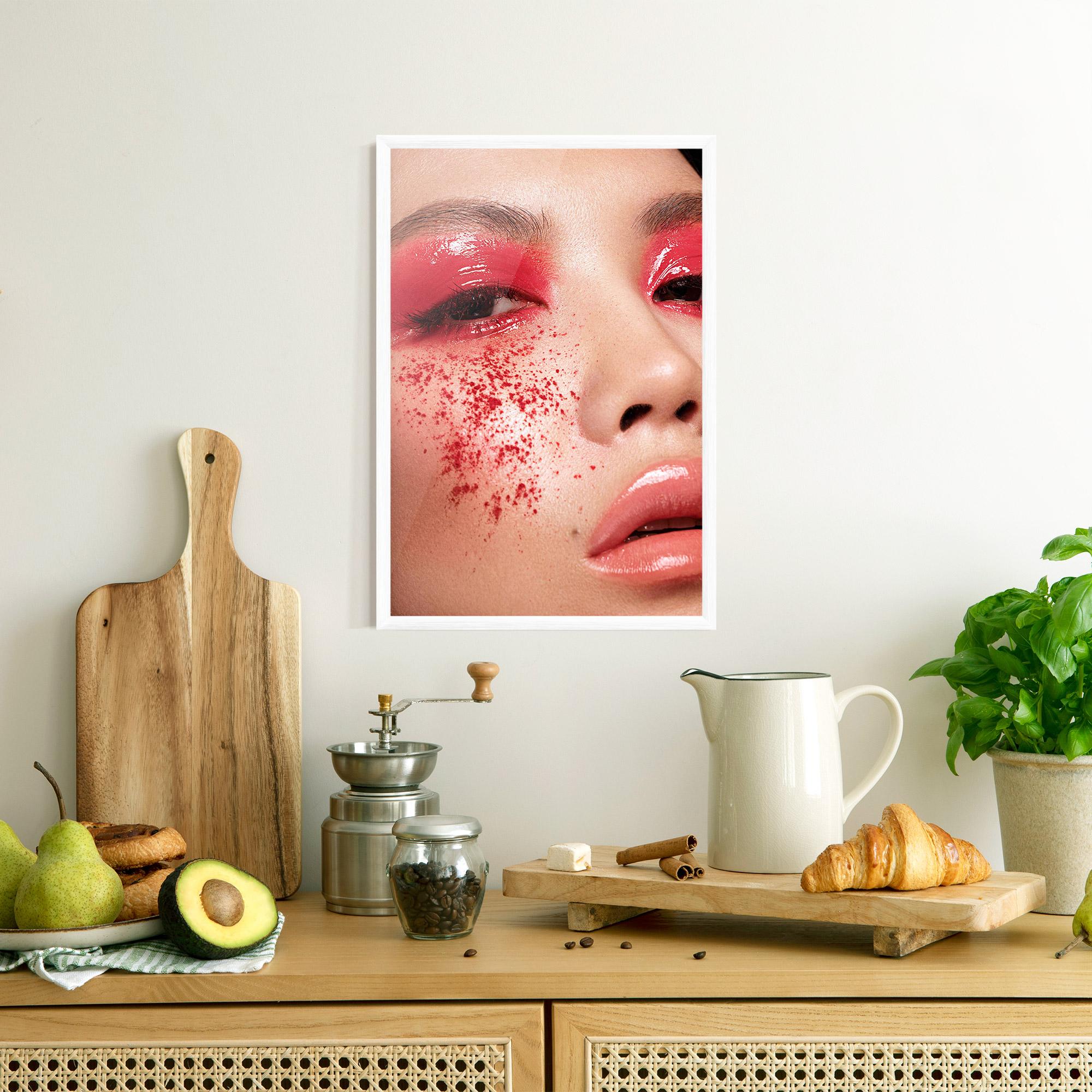 Plakat w Ramie Pretty Asian Makeup mockup 8