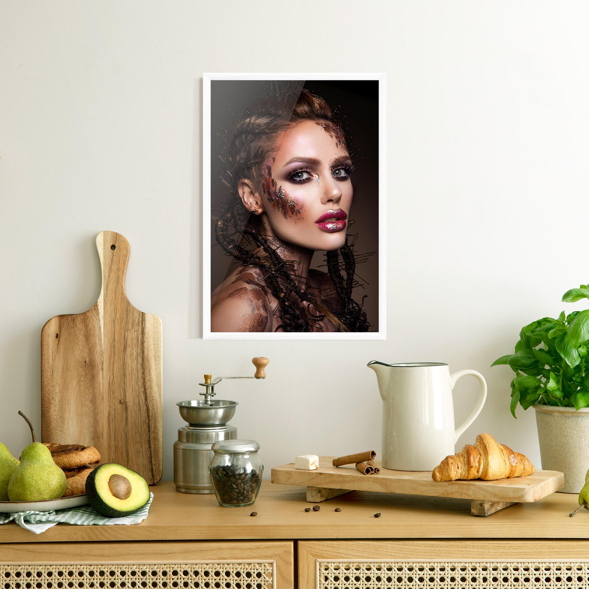 Plakat w Ramie Purple Eyelashes mockup 8