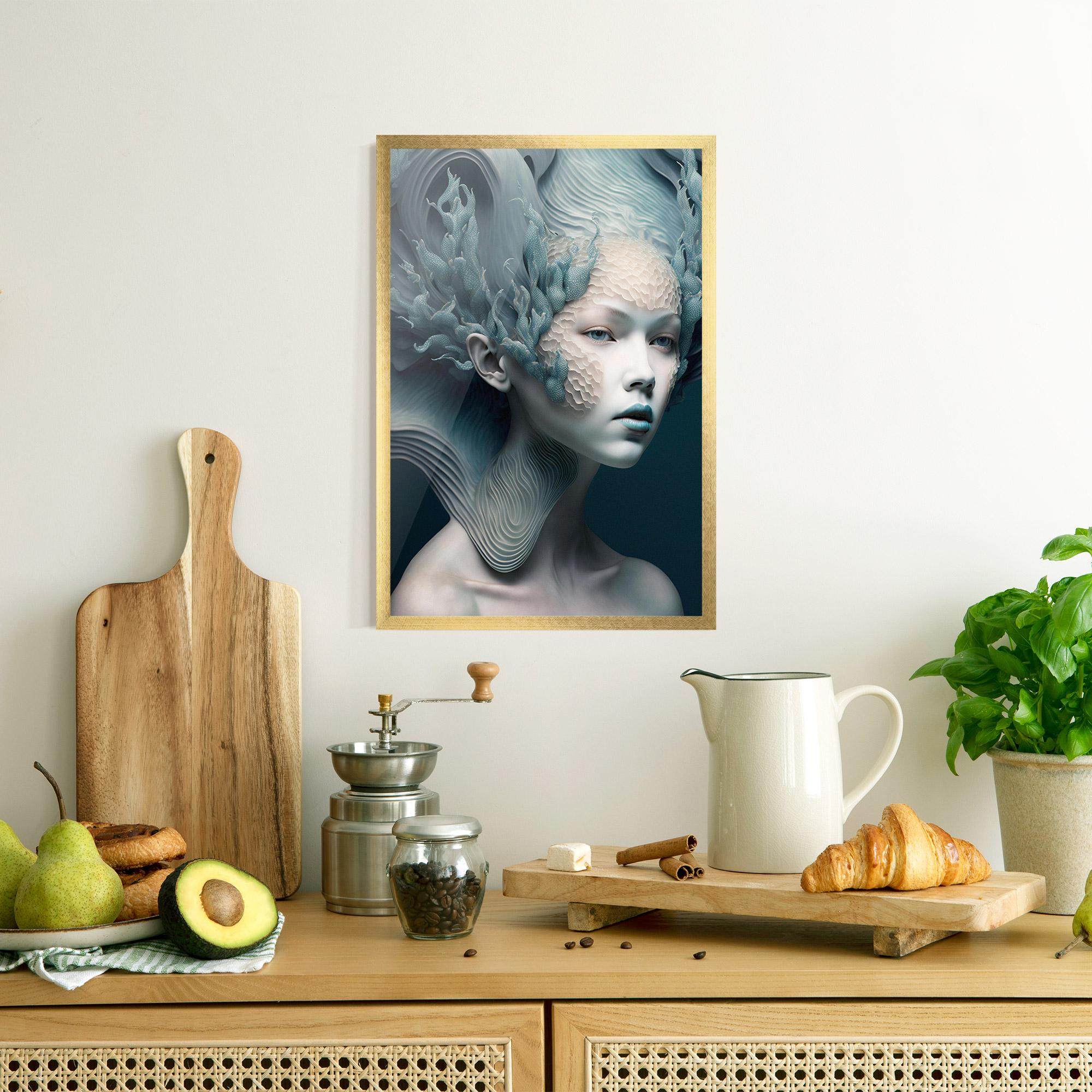 Plakat w Ramie Mermaid Makeup mockup 8