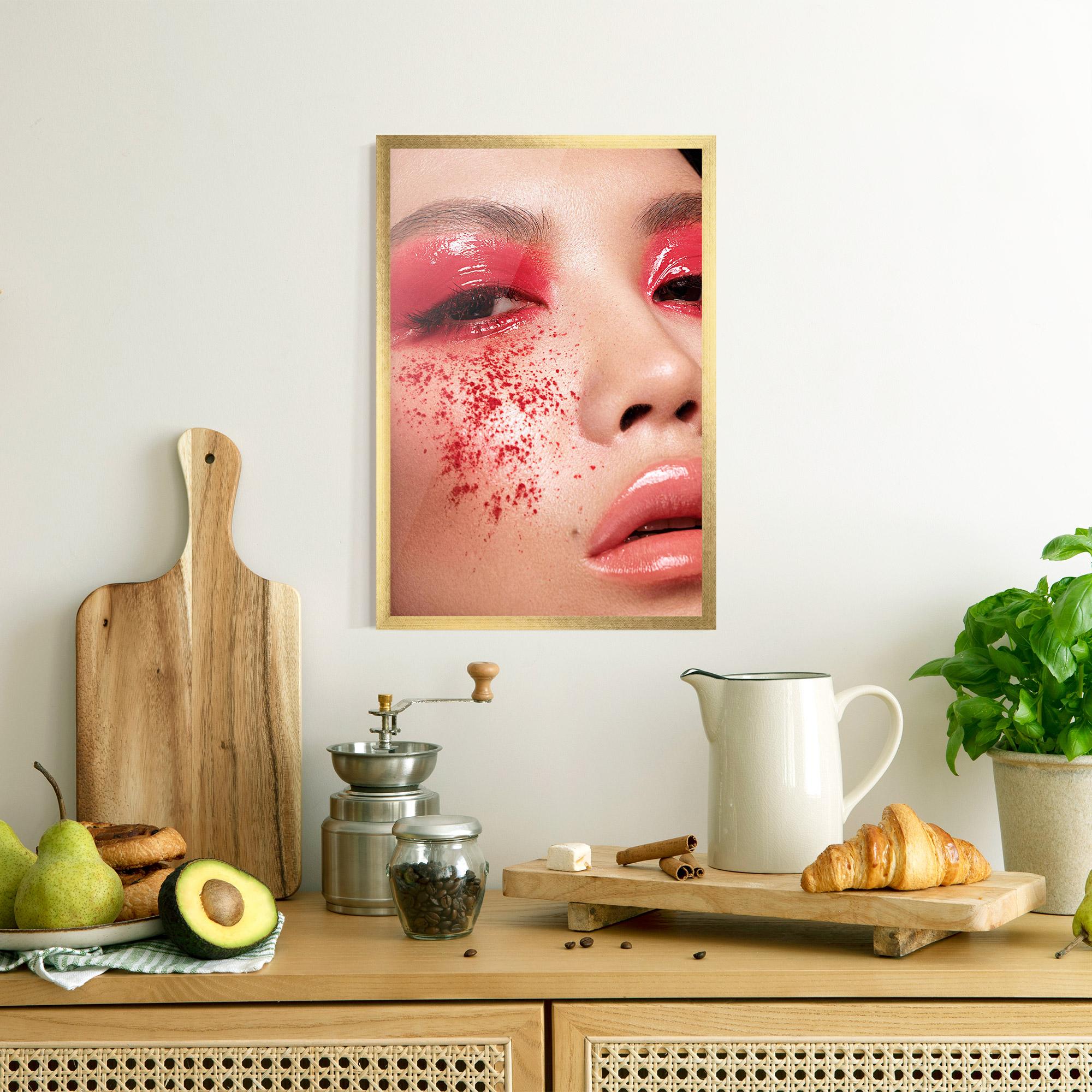 Plakat w Ramie Pretty Asian Makeup mockup 8
