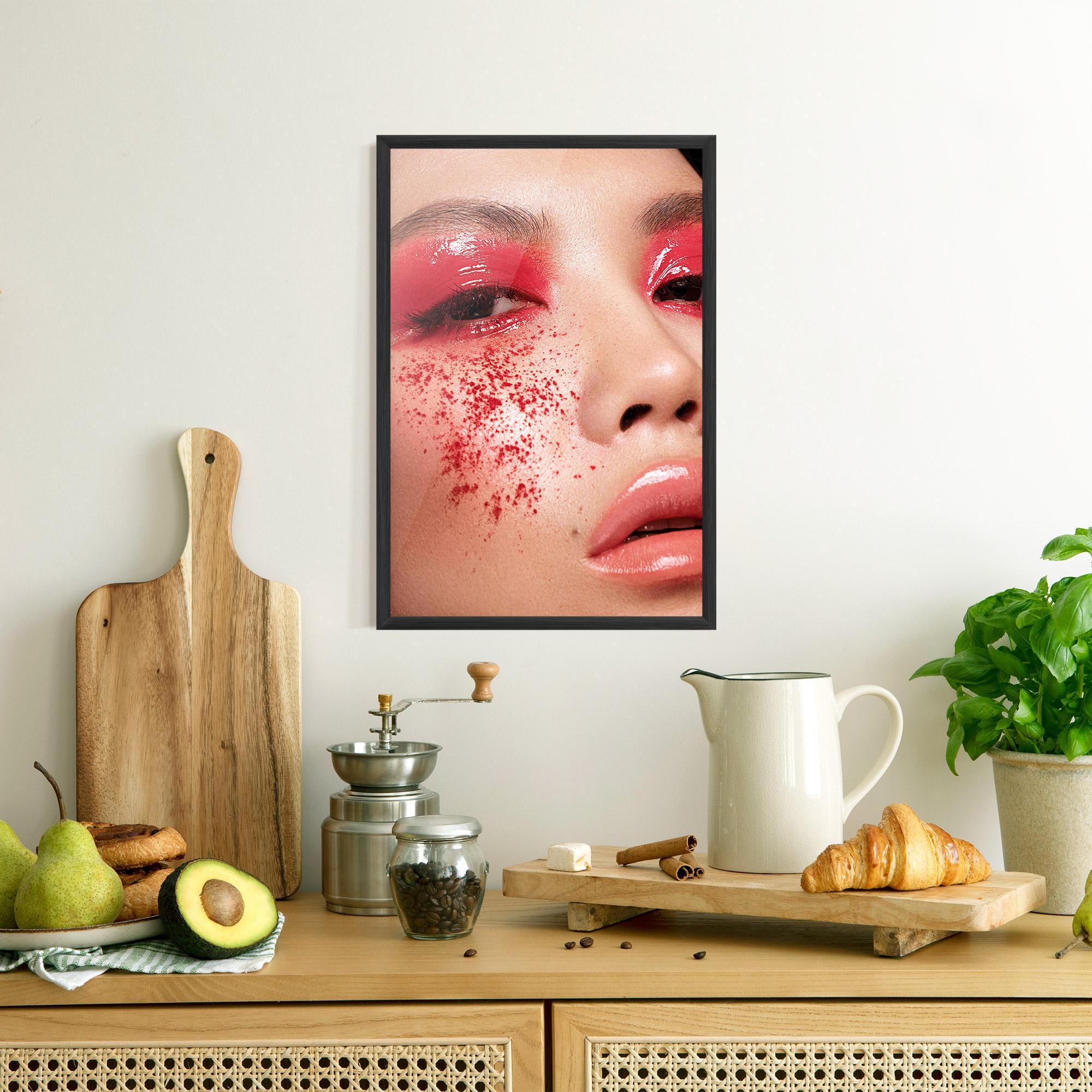 Plakat w Ramie Pretty Asian Makeup mockup 8