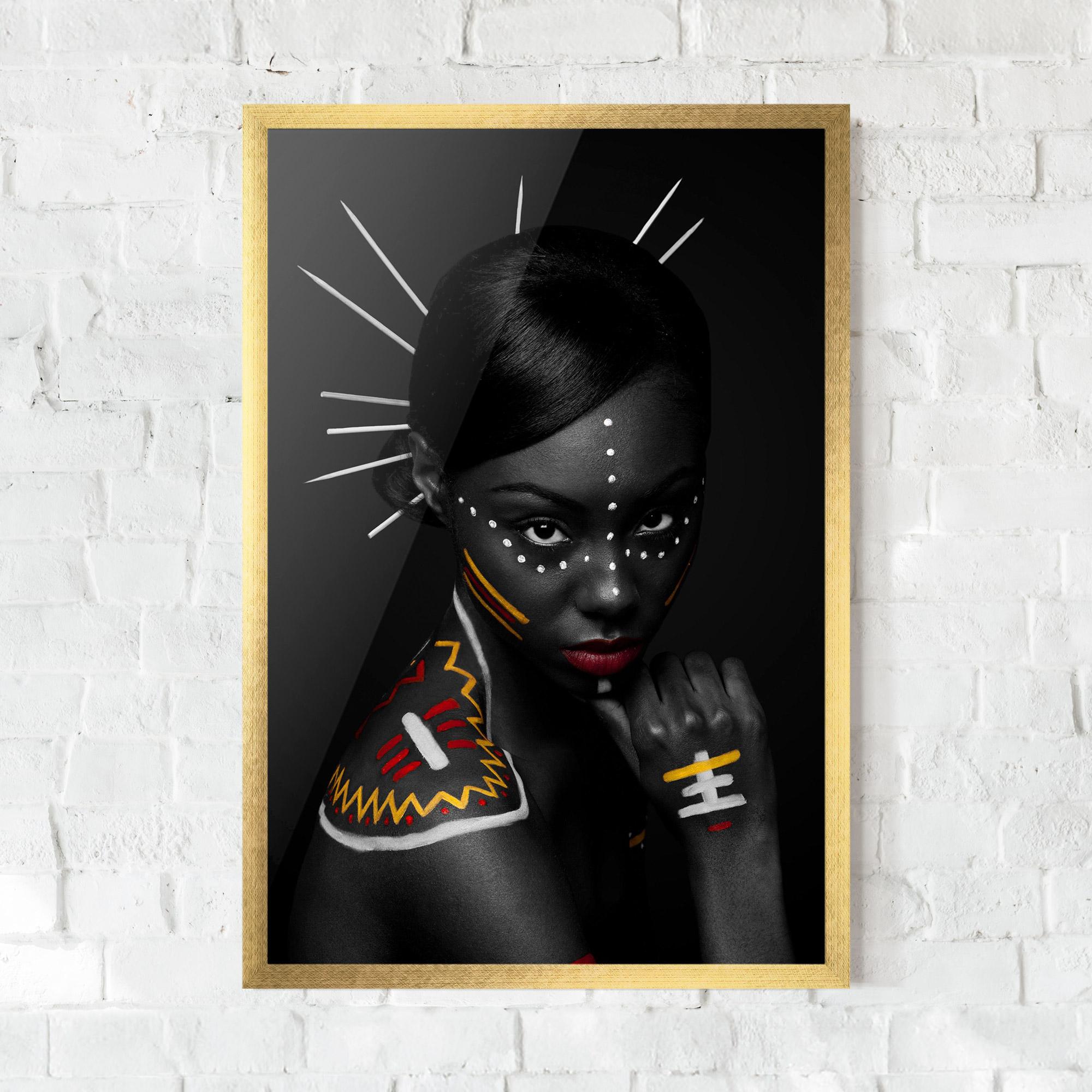 Plakat w Ramie Tribal Beauty mockup 0