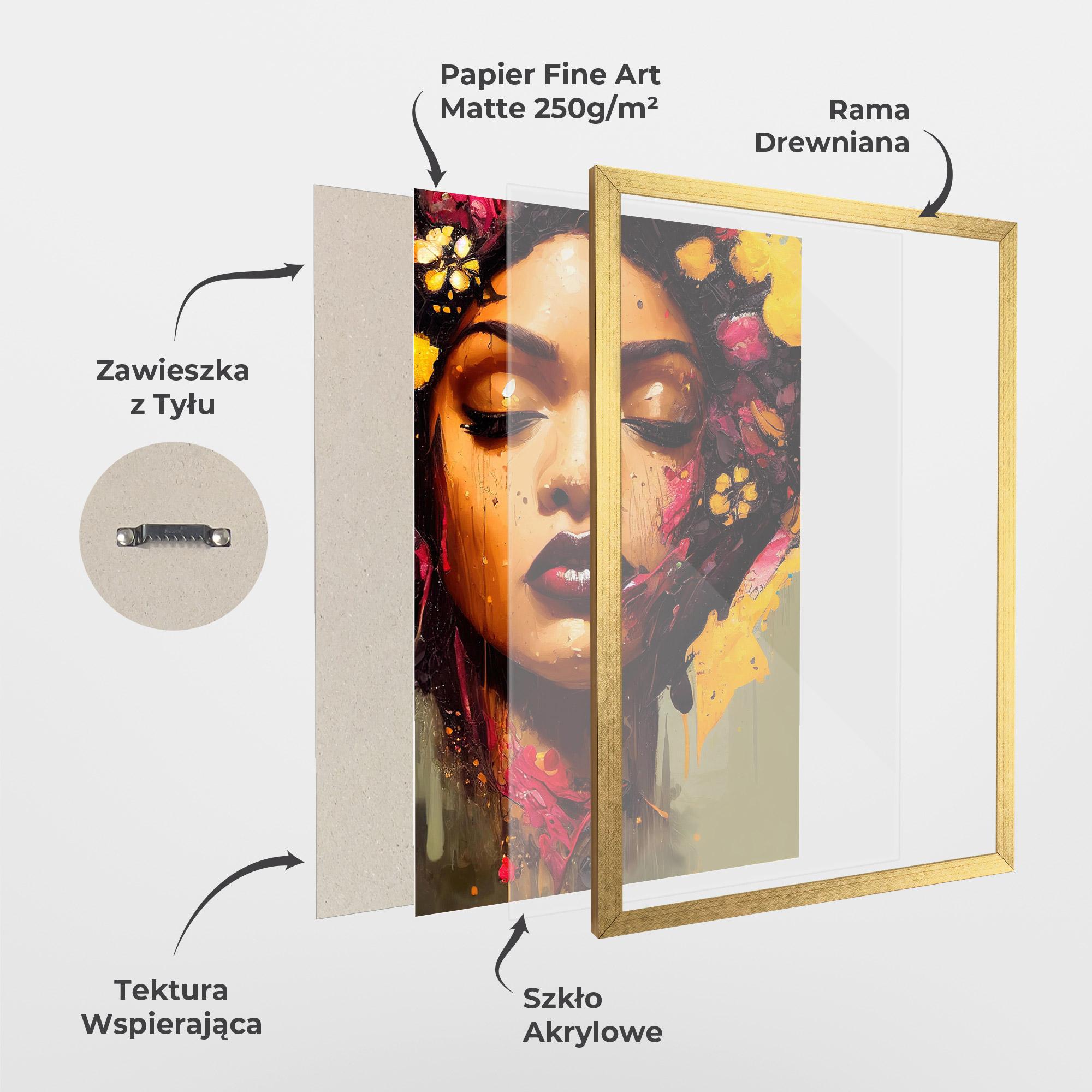 Plakat w Ramie Ebony Woman mockup 1