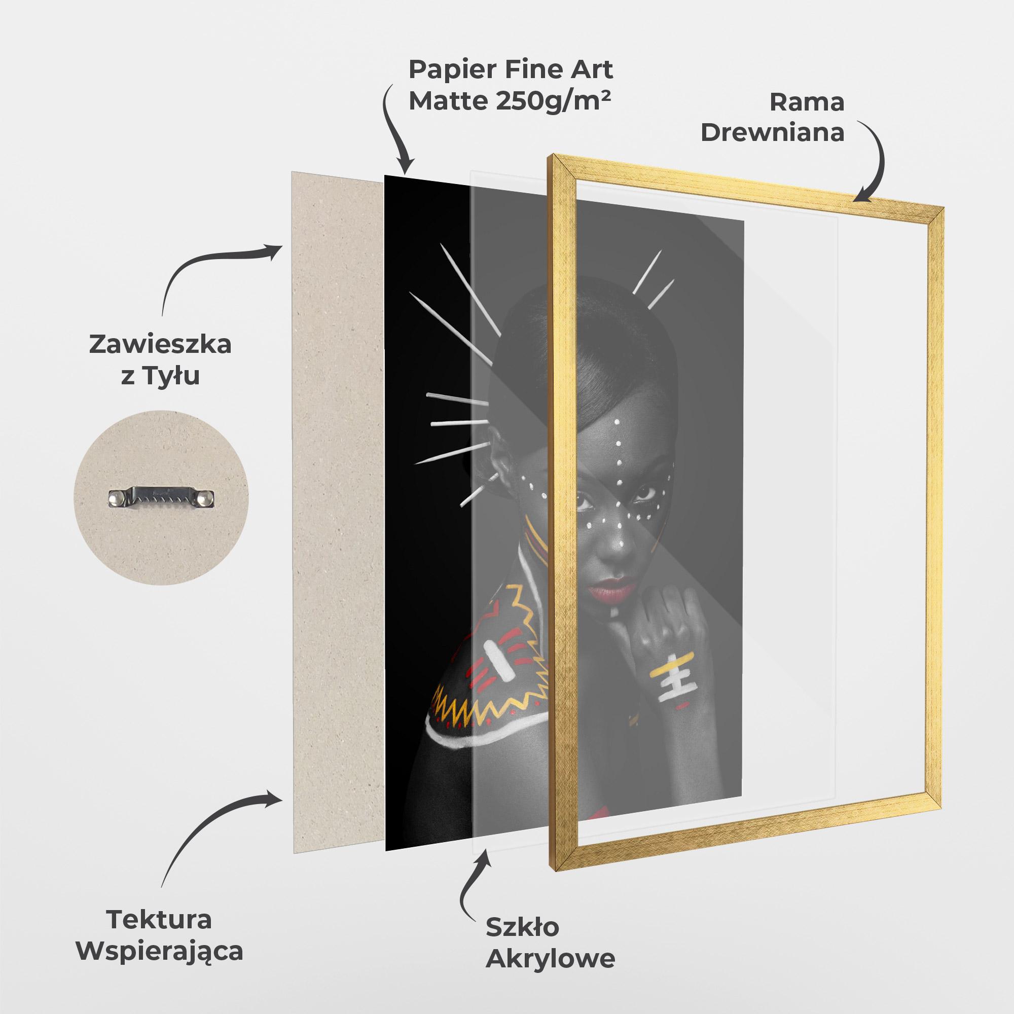 Plakat w Ramie Tribal Beauty mockup 1