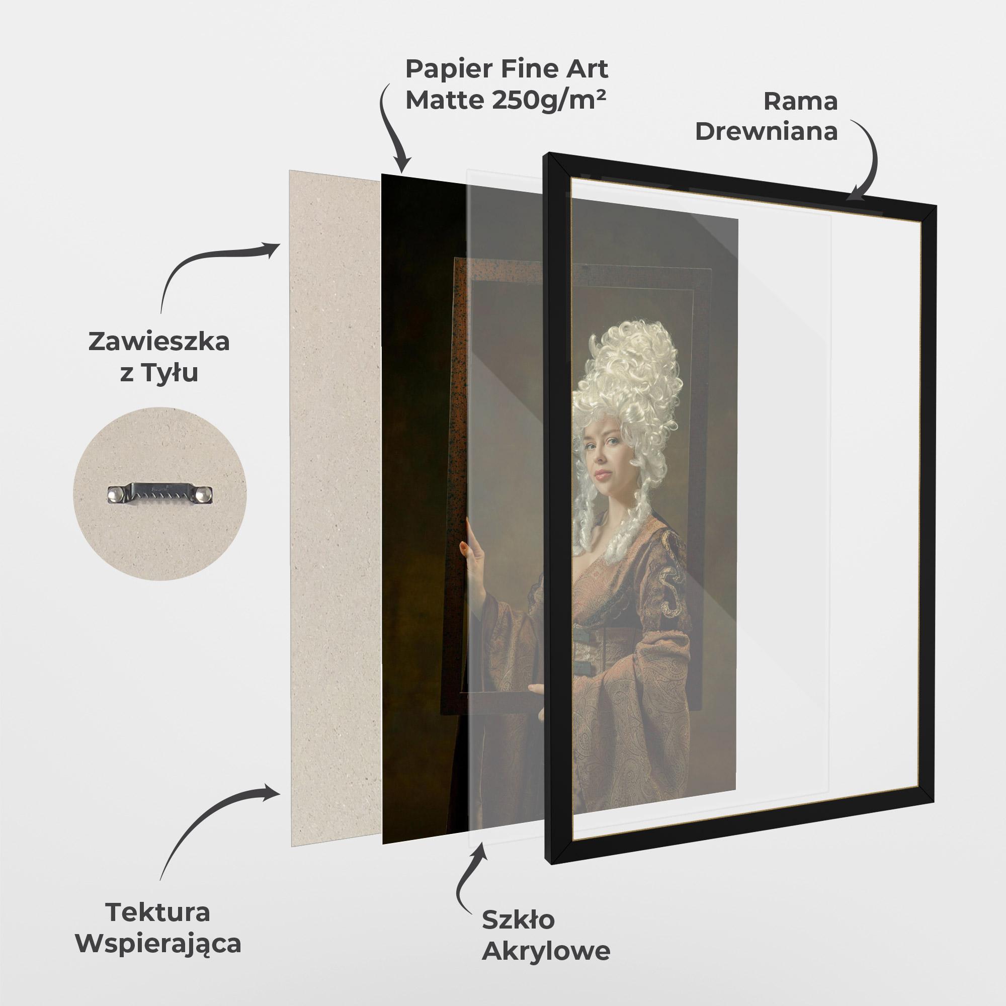 Plakat w Ramie Medieval Young Woman mockup 1