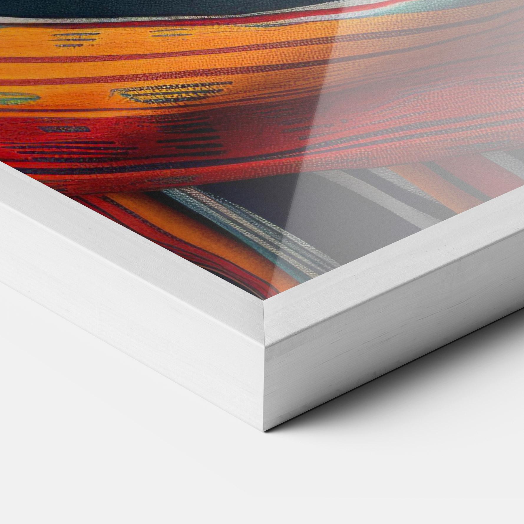 Plakat w Ramie Colorful Scarf mockup 3