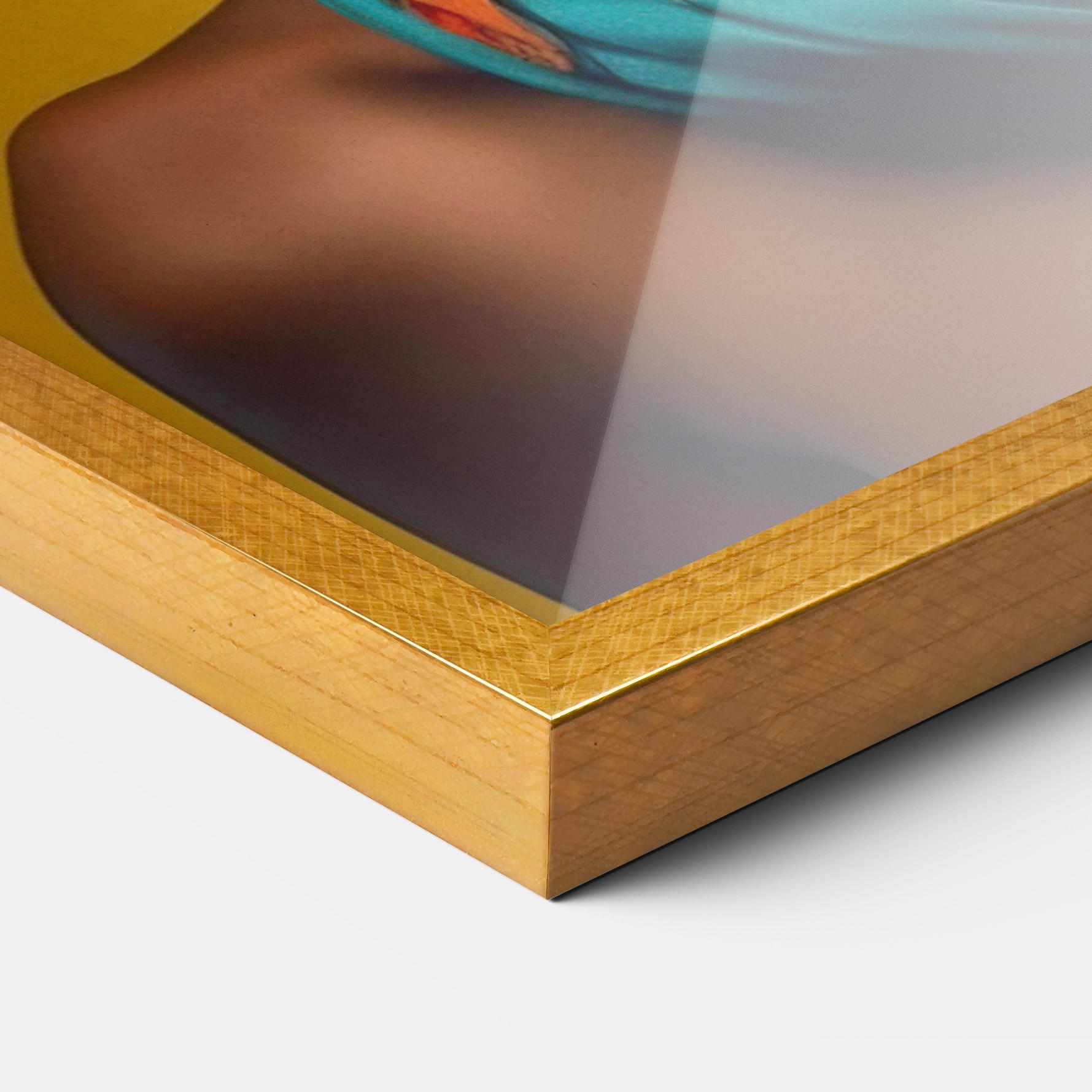 Plakat w Ramie African Yellow Portrait mockup 3