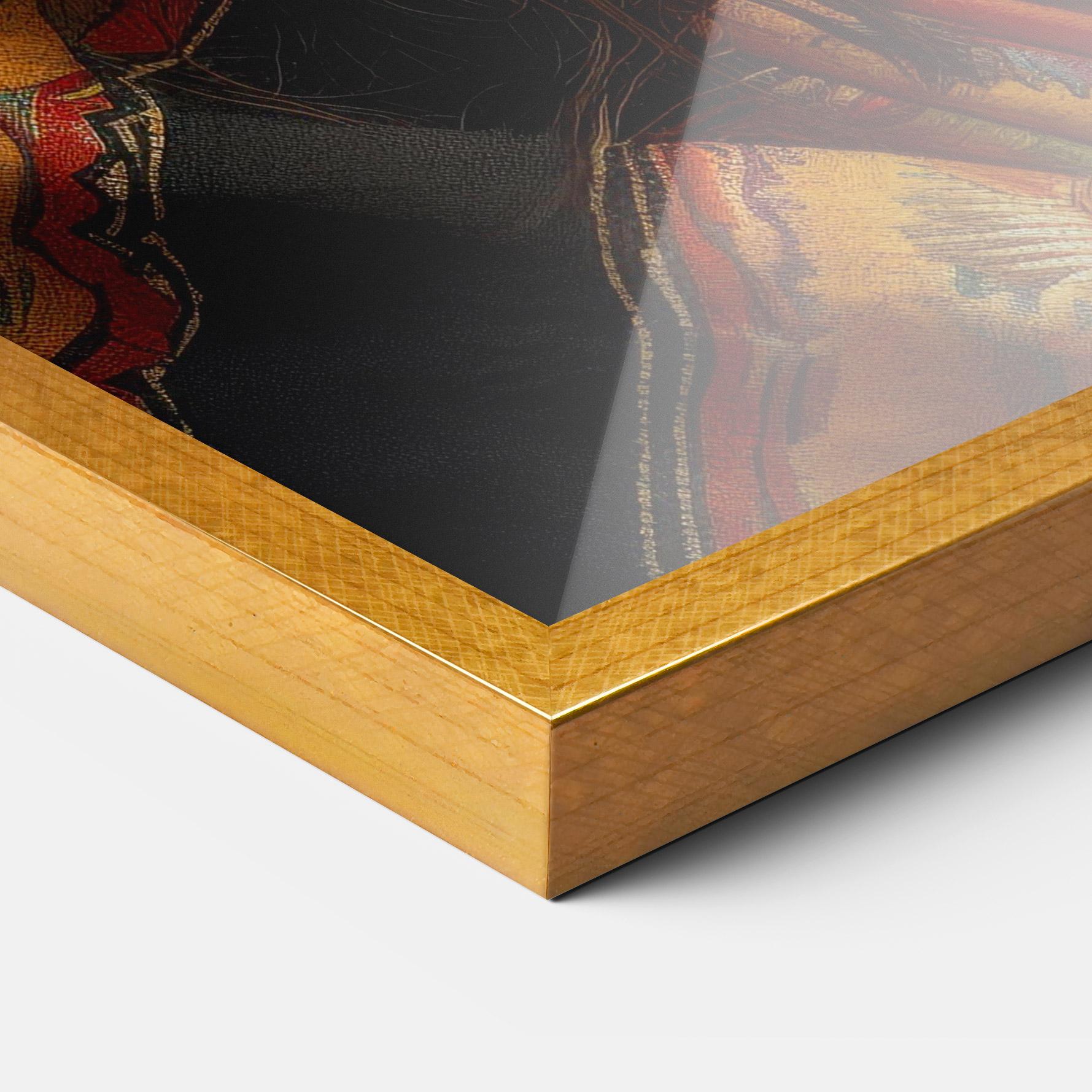 Plakat w Ramie Colorful Hat And Scarf mockup 3