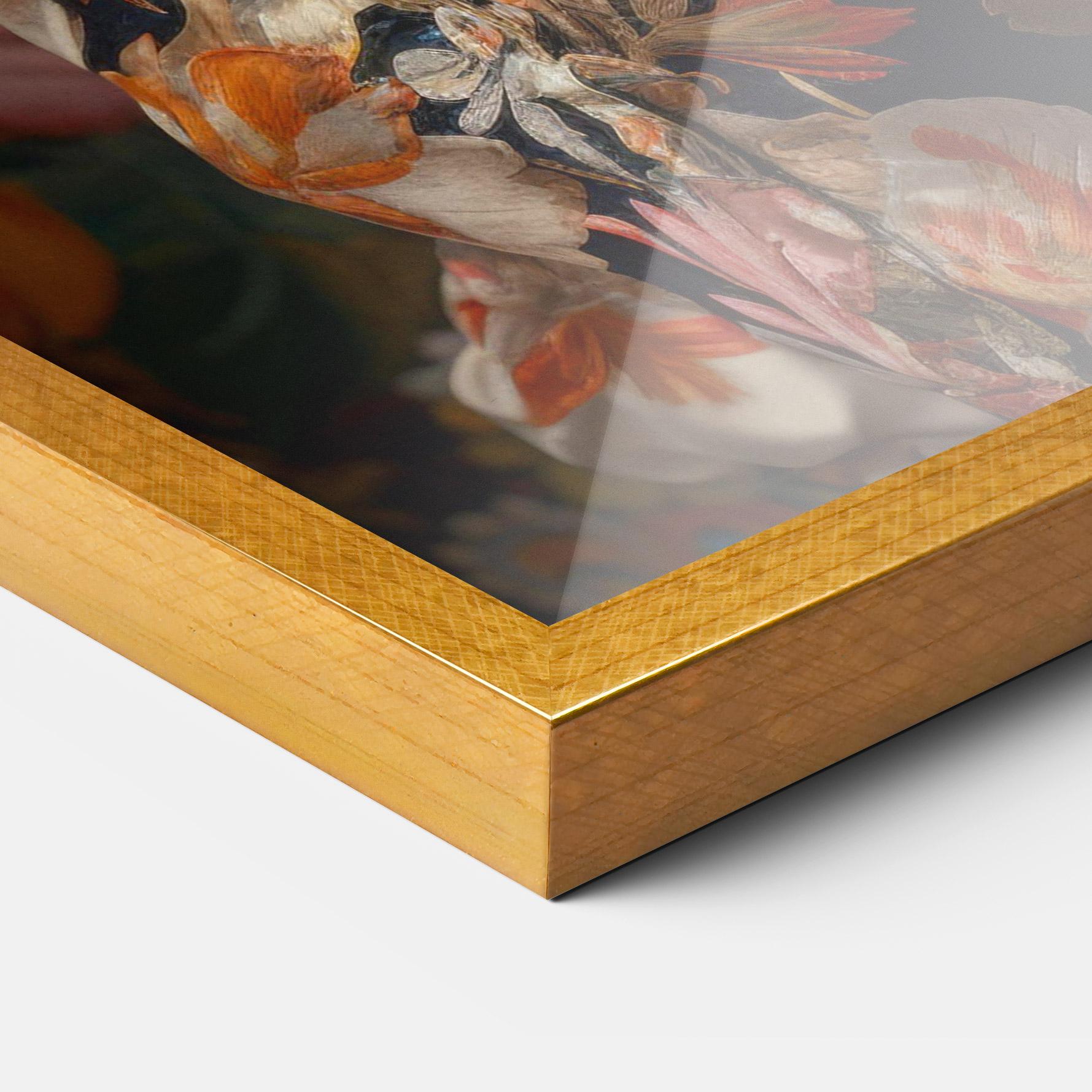 Plakat w Ramie Floral Dress Lady mockup 3