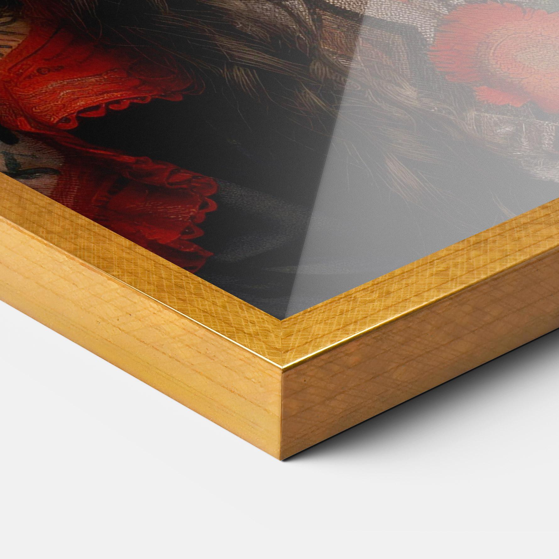 Plakat w Ramie Mexican Traditional Dress mockup 3