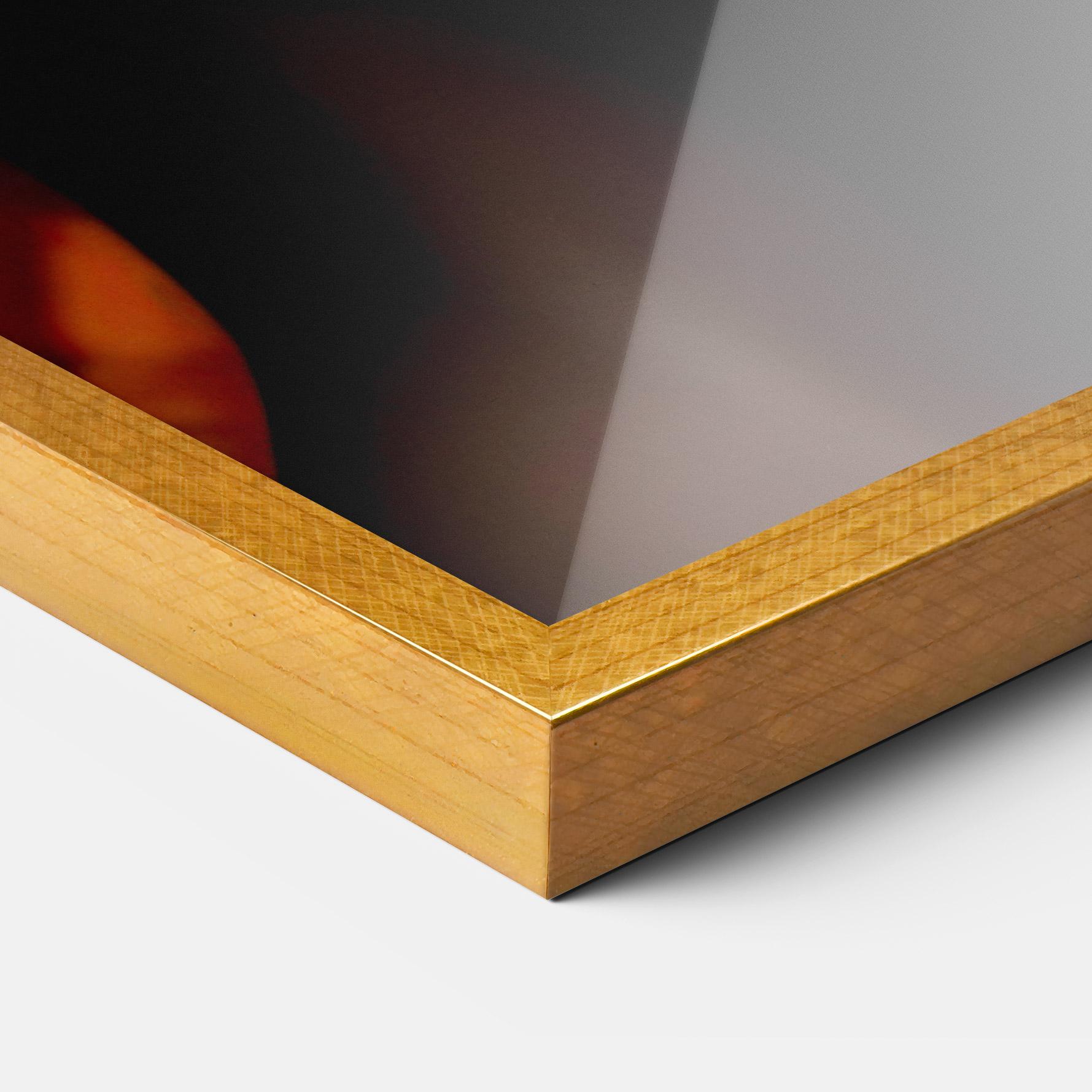 Plakat w Ramie Orange African Makeup mockup 3