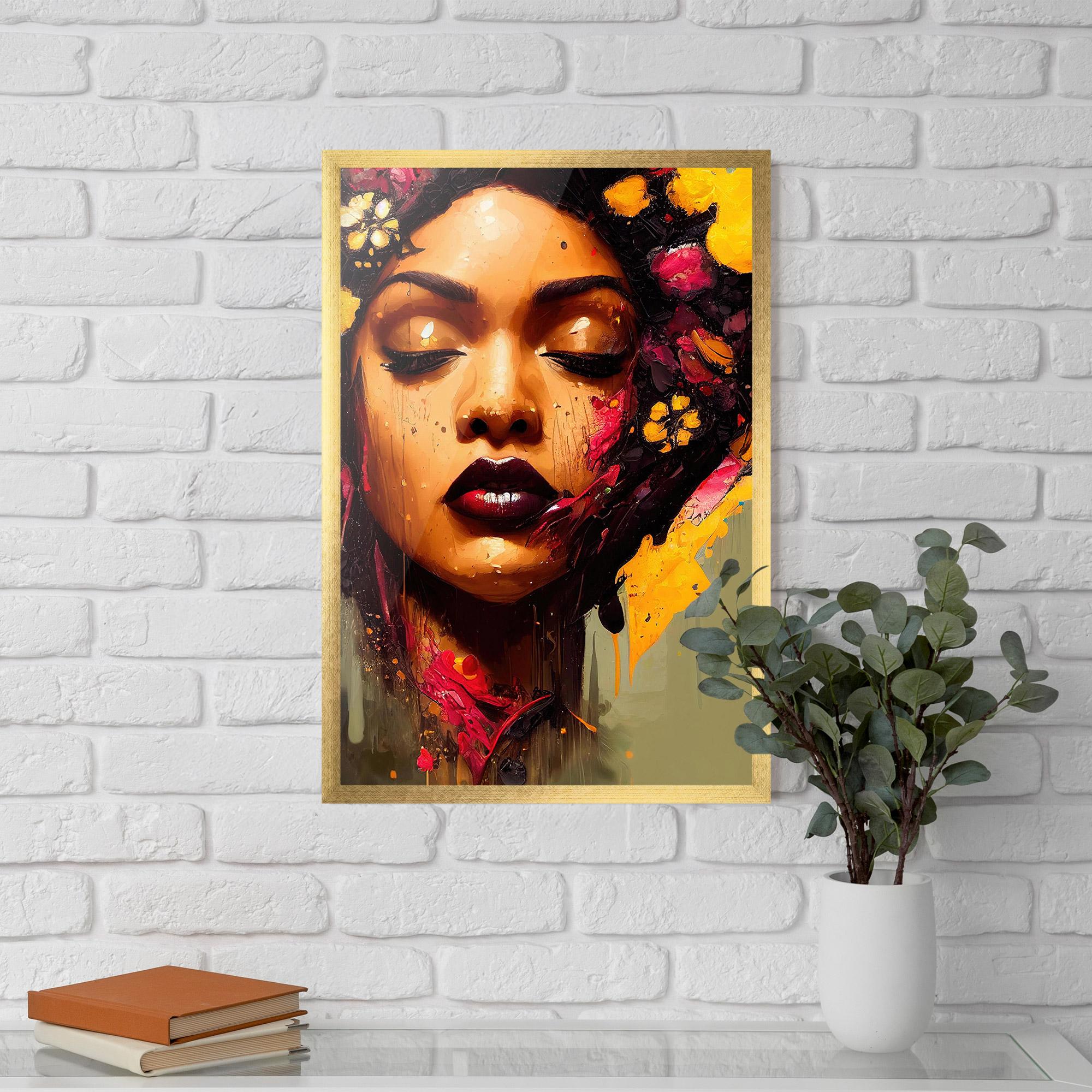 Plakat w Ramie Ebony Woman mockup 5