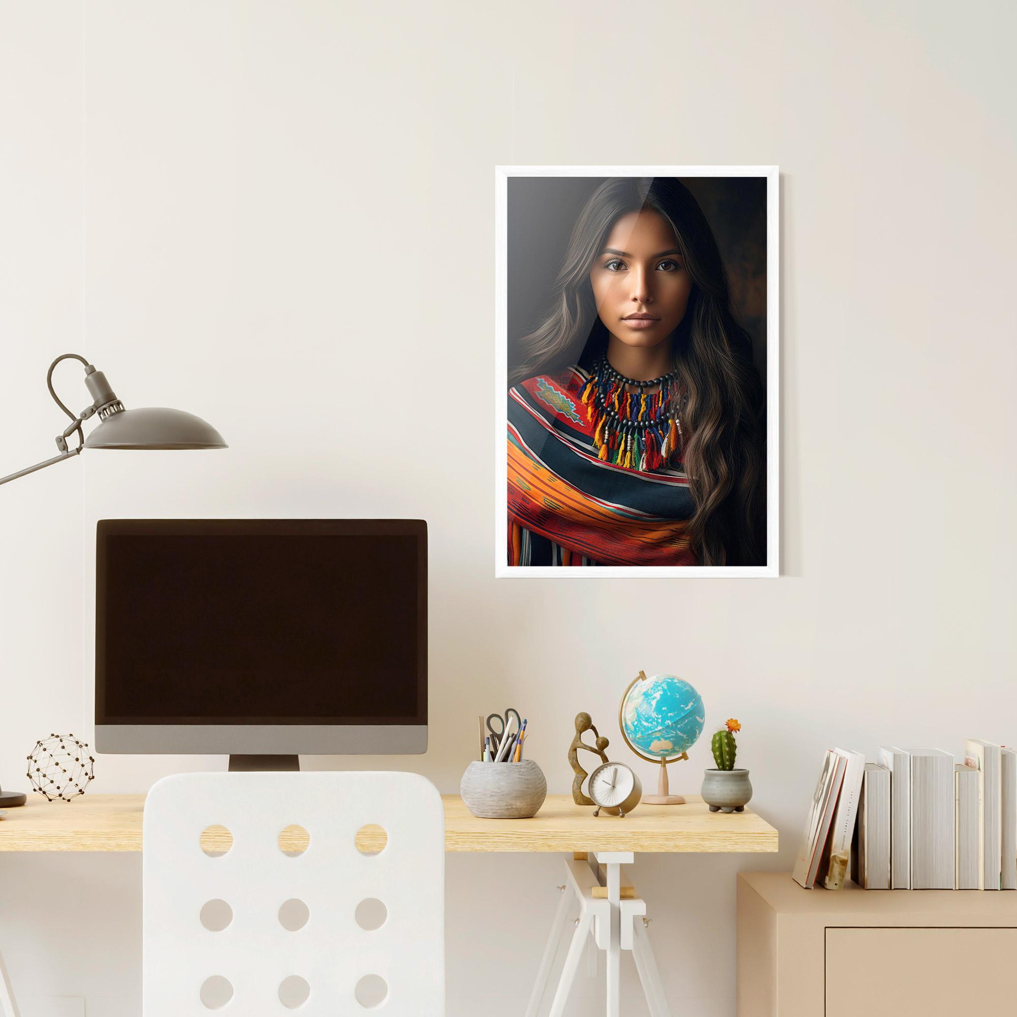 Plakat w Ramie Colorful Scarf mockup 6
