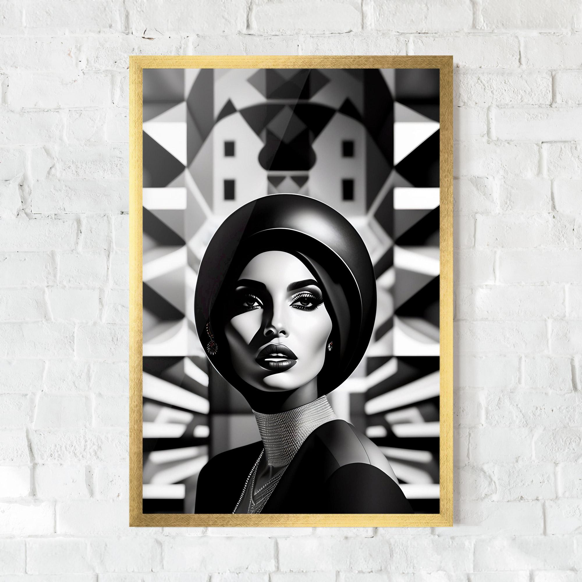 Plakat w Ramie Big Black Hat mockup 0