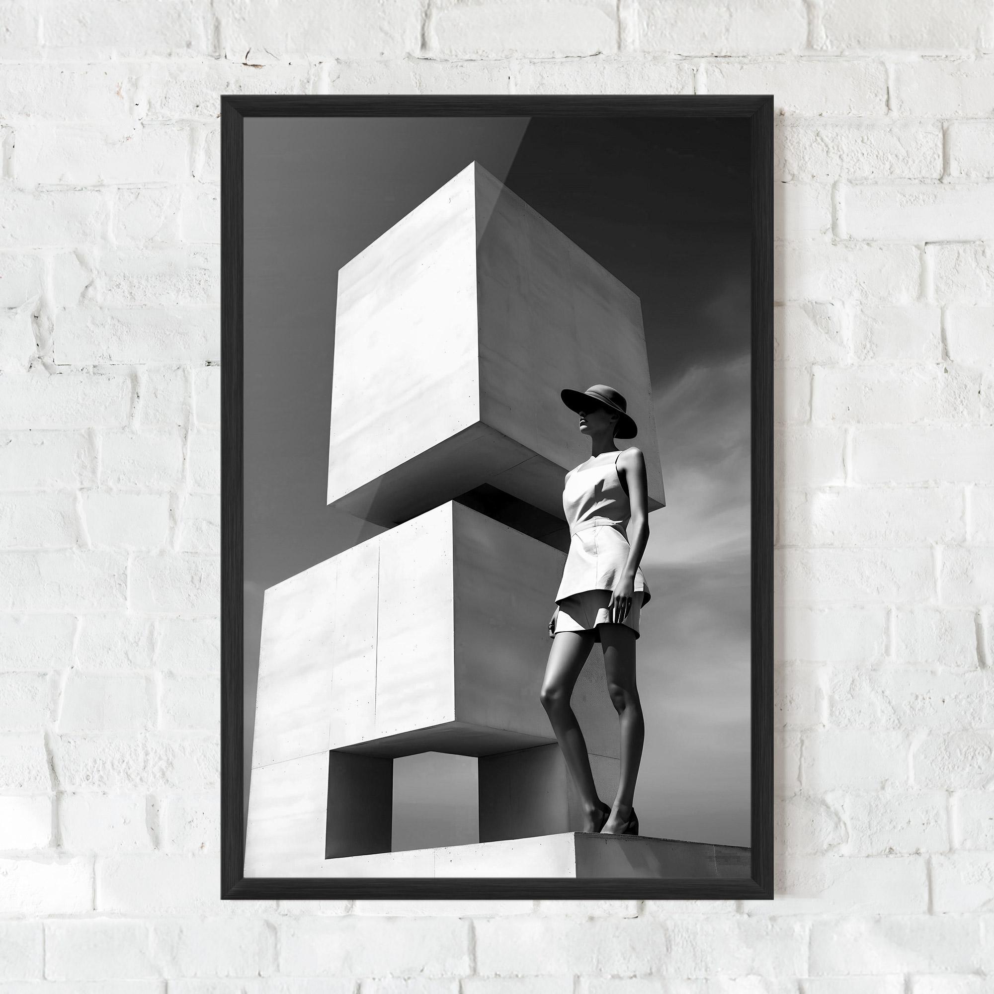 Plakat w Ramie Modern Fashion Woman mockup 0