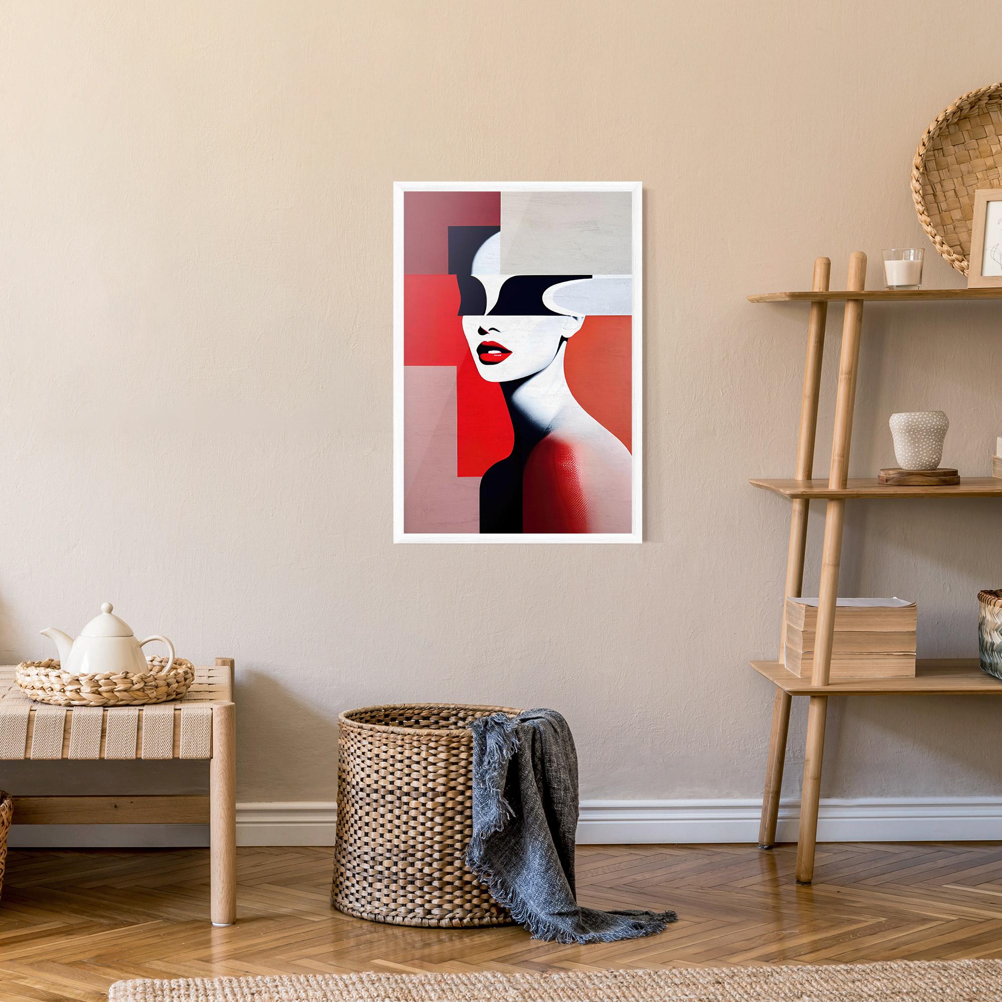 Plakat w Ramie Interesting Woman Art mockup 9