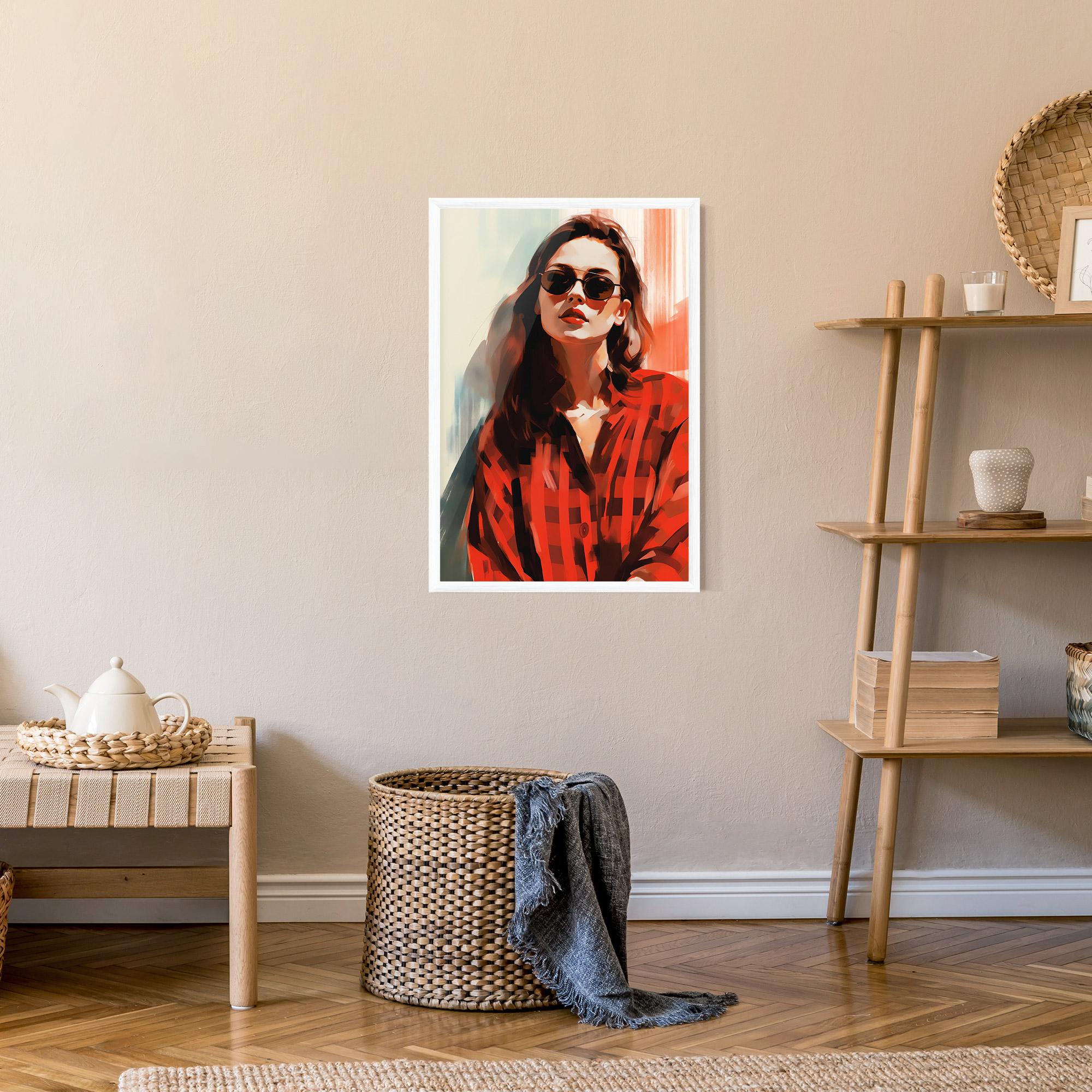 Plakat w Ramie Painting Wearing Sunglasses mockup 9