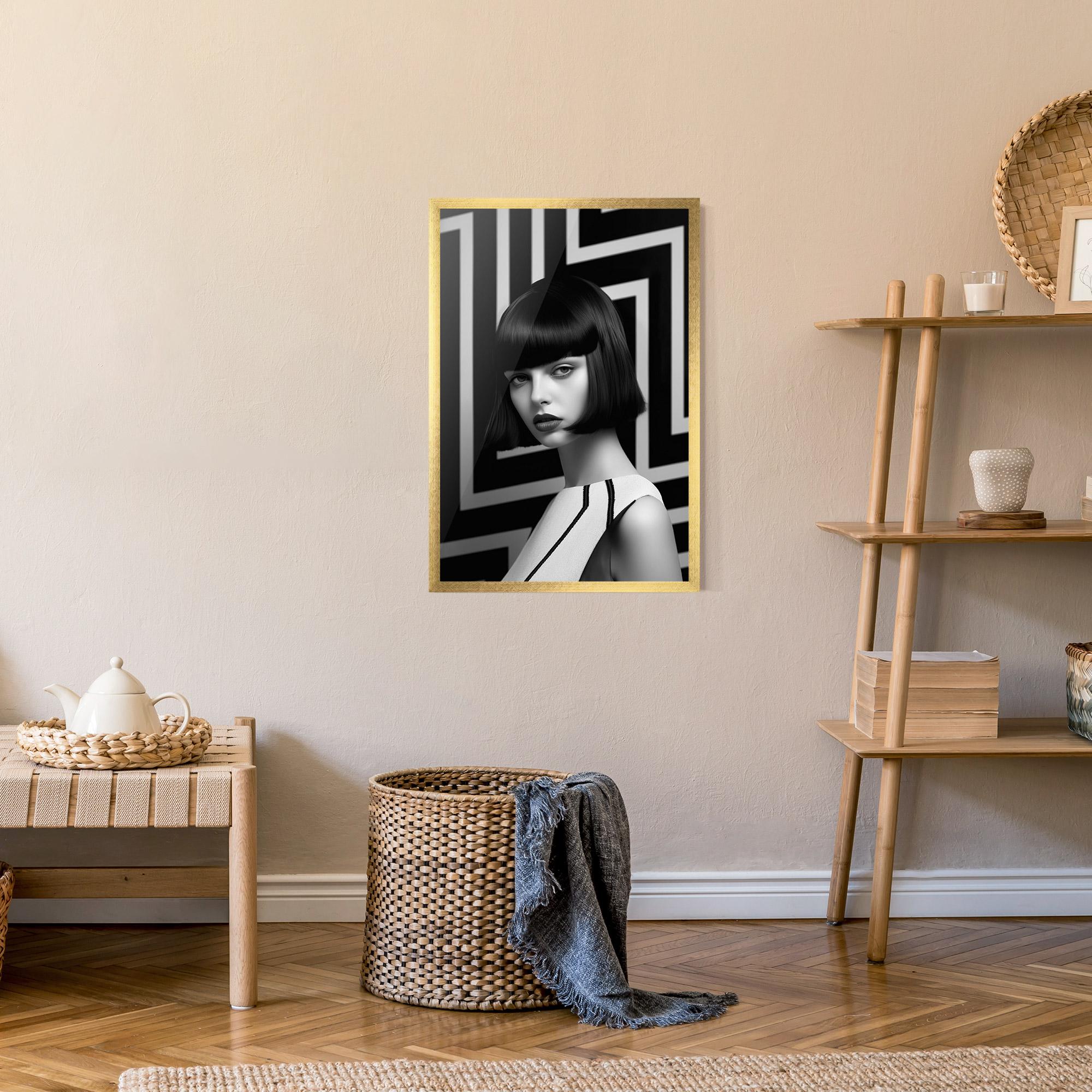 Plakat w Ramie Woman Abstract Art mockup 9