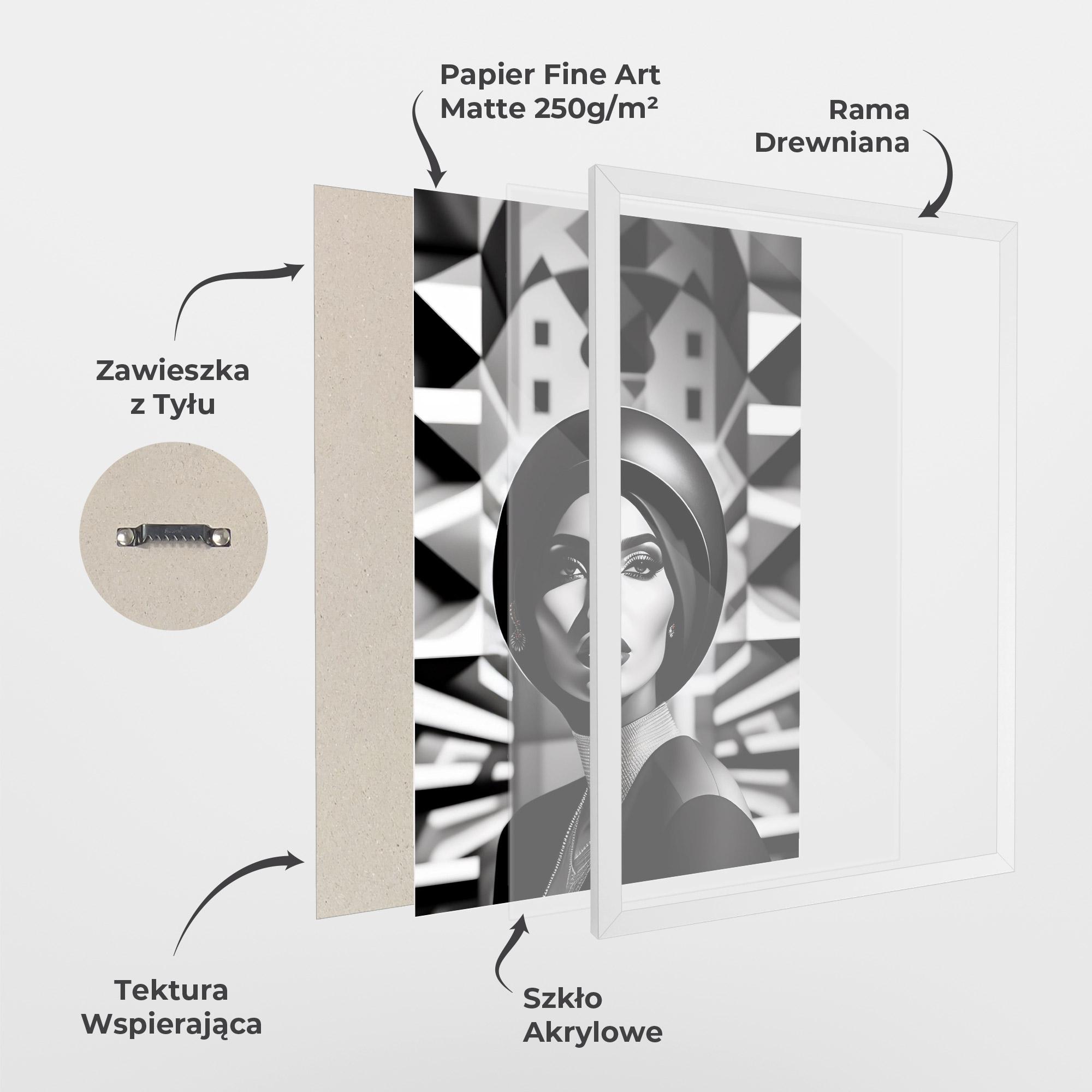 Plakat w Ramie Big Black Hat mockup 1