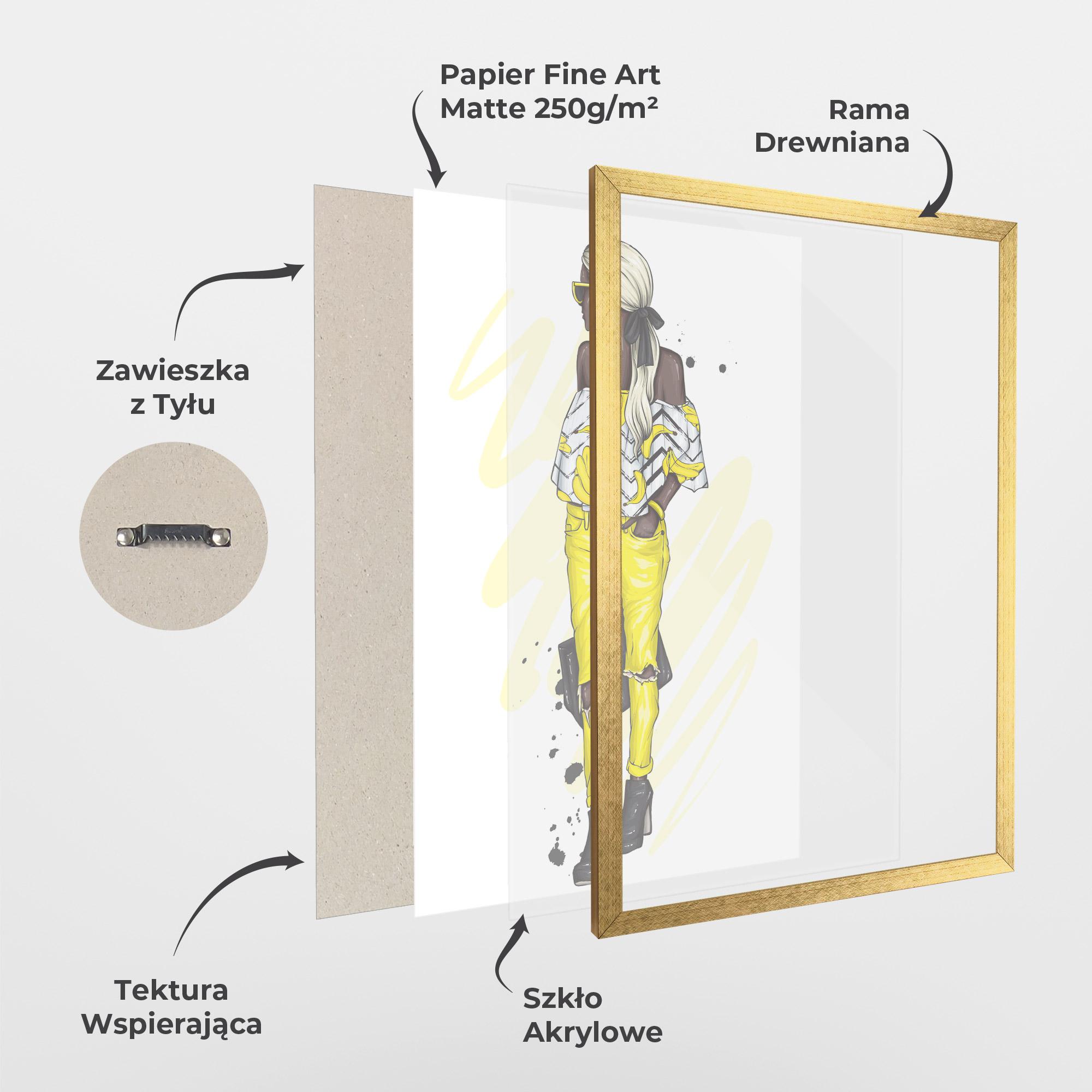 Plakat w Ramie Banana Blouse mockup 1