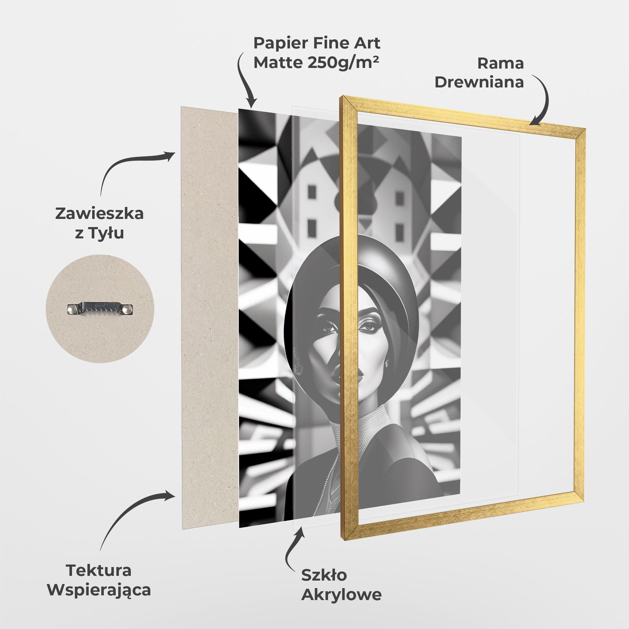 Plakat w Ramie Big Black Hat mockup 1