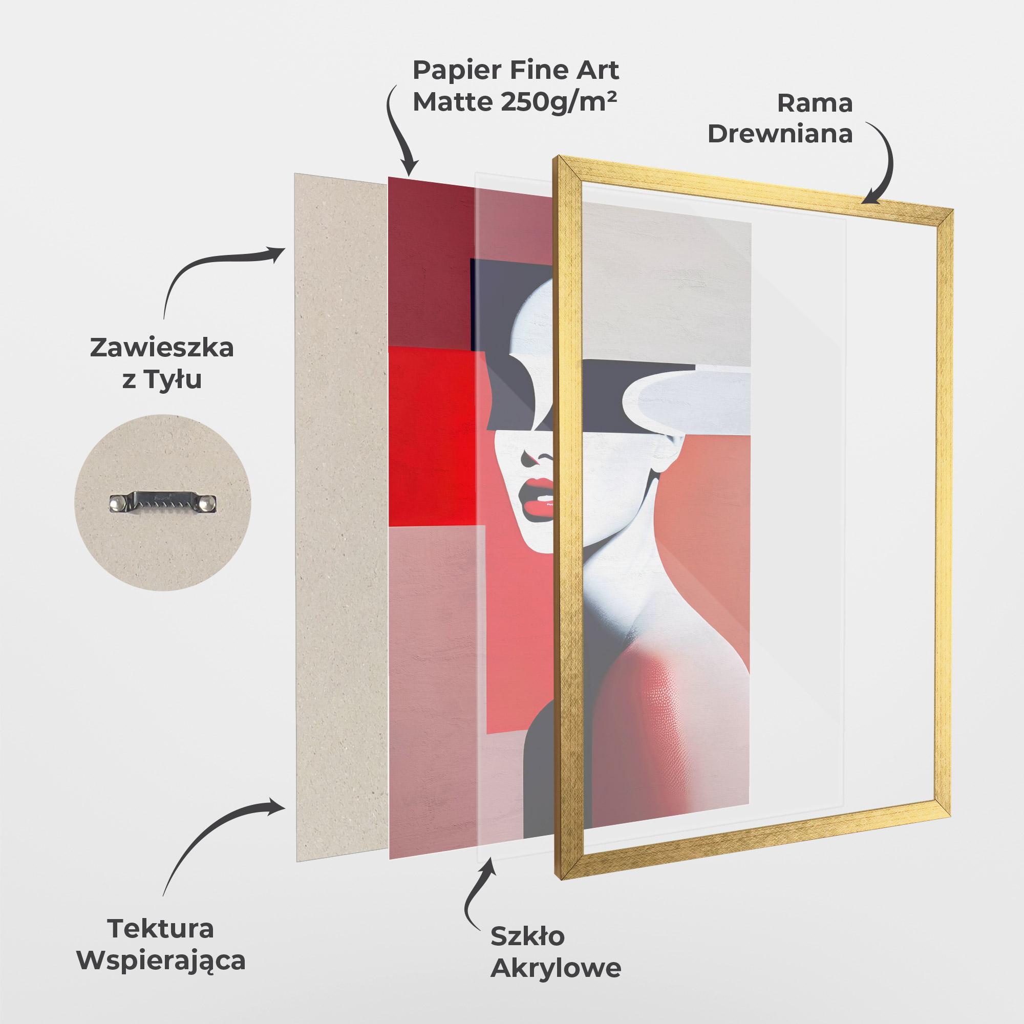 Plakat w Ramie Interesting Woman Art mockup 1