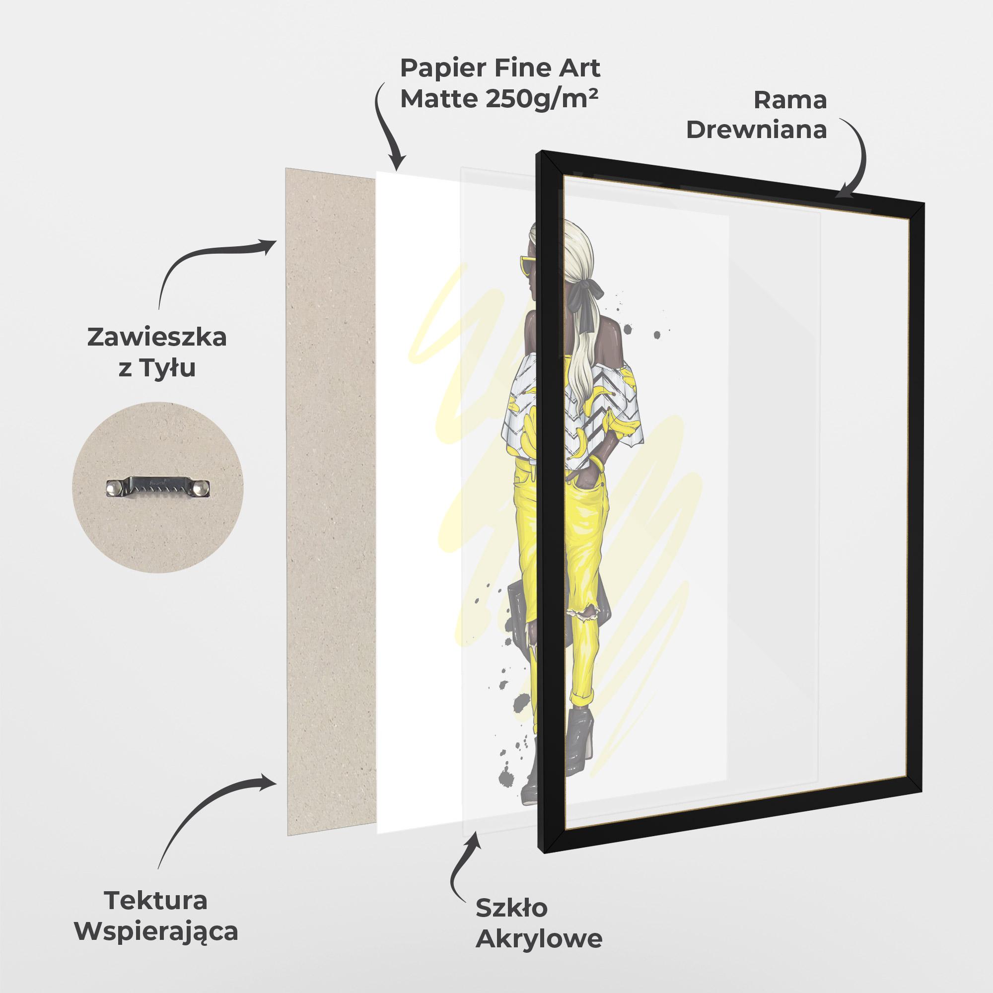 Plakat w Ramie Banana Blouse mockup 1