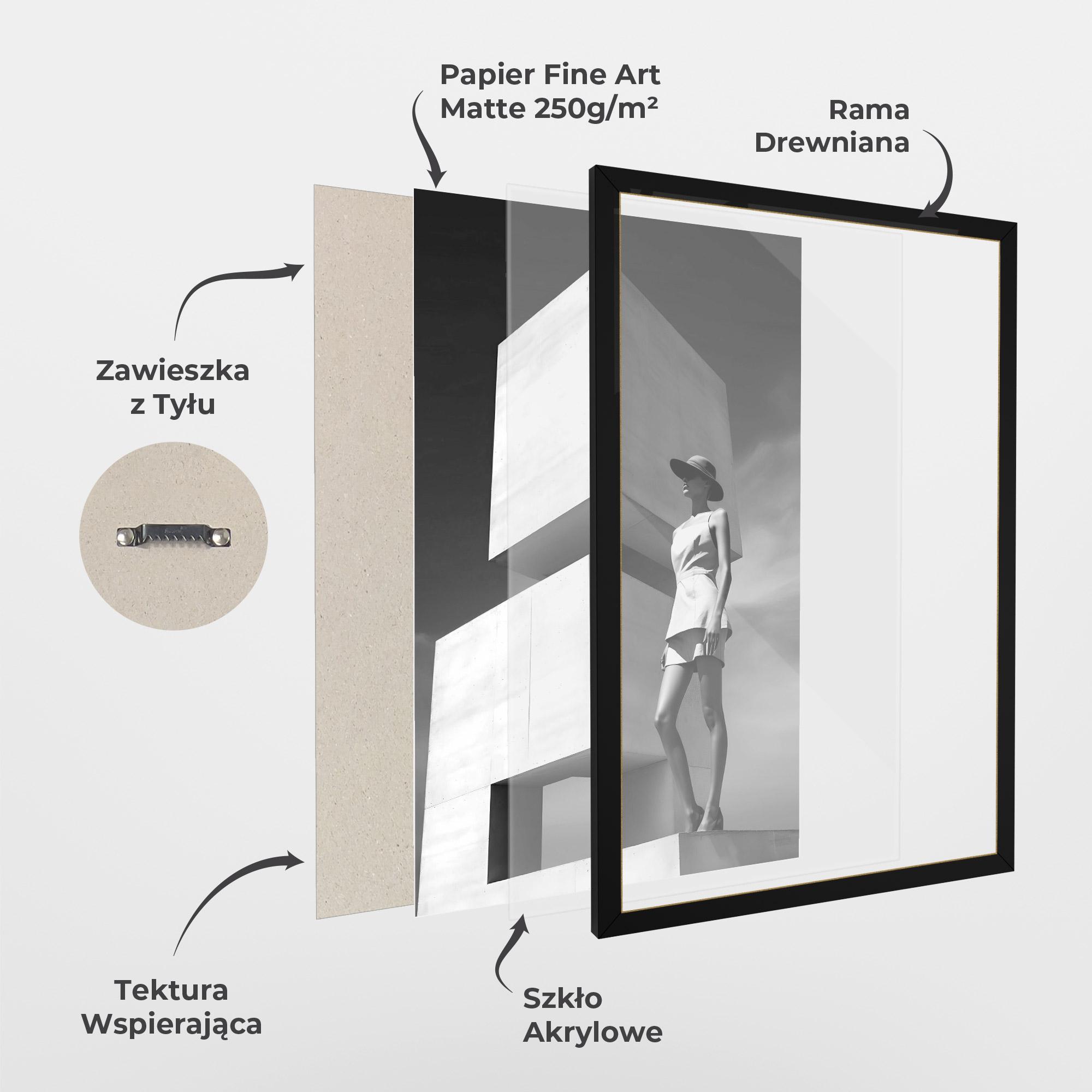 Plakat w Ramie Modern Fashion Woman mockup 1