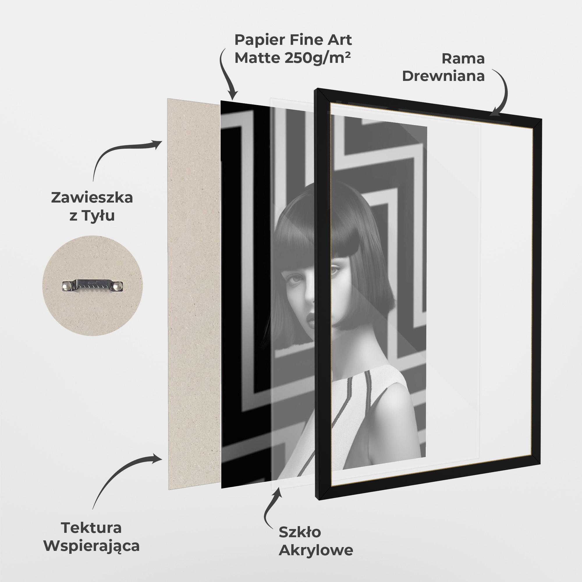 Plakat w Ramie Woman Abstract Art mockup 1