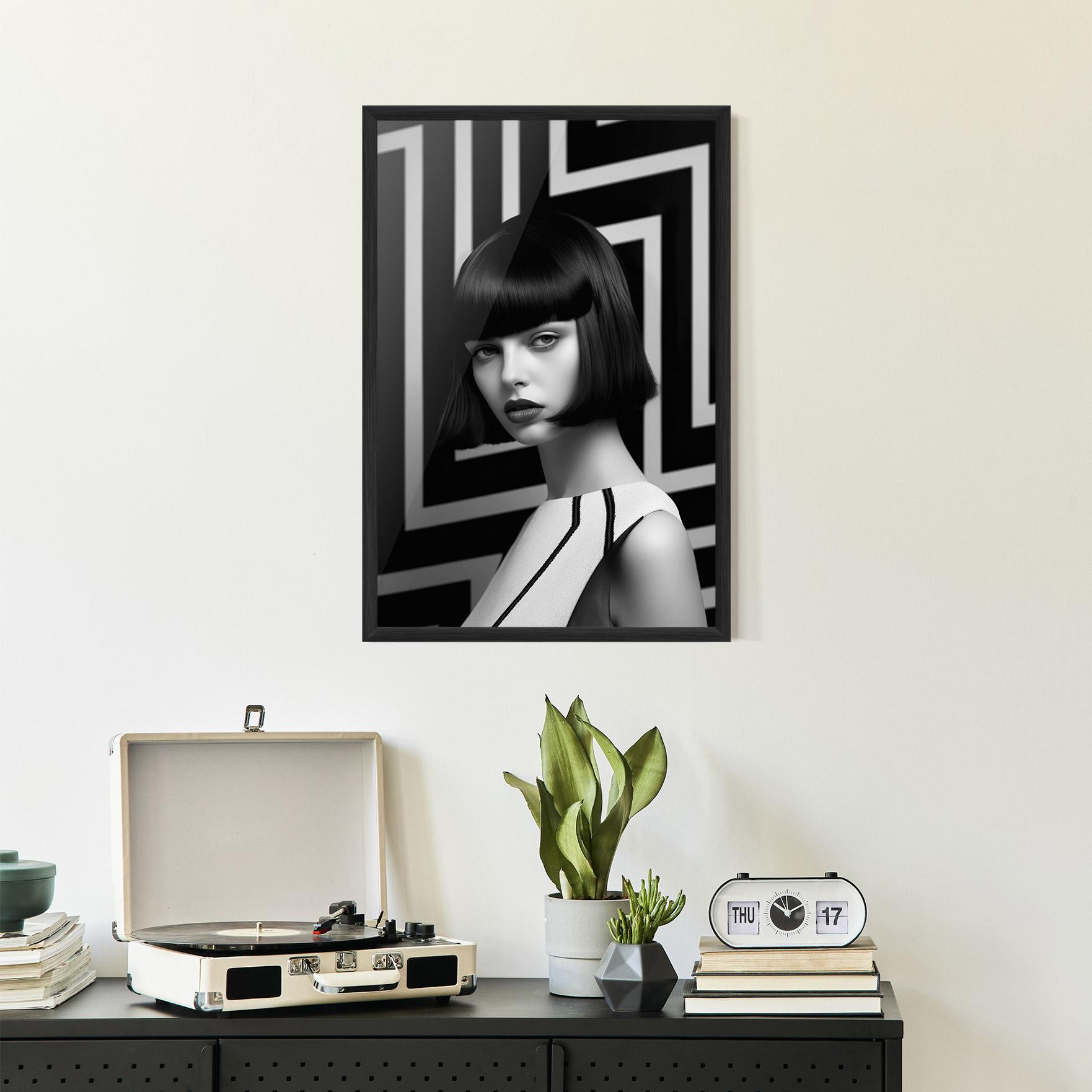 Plakat w Ramie Woman Abstract Art mockup 2