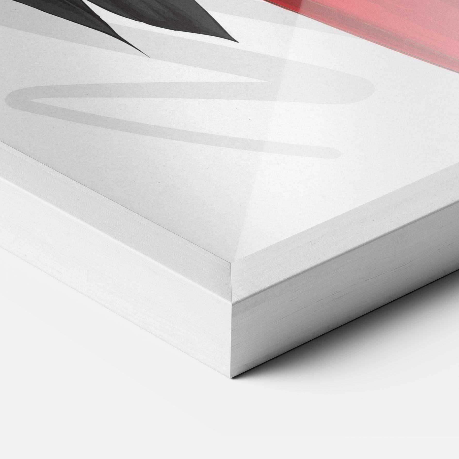 Plakat w Ramie Red Suit Woman mockup 3