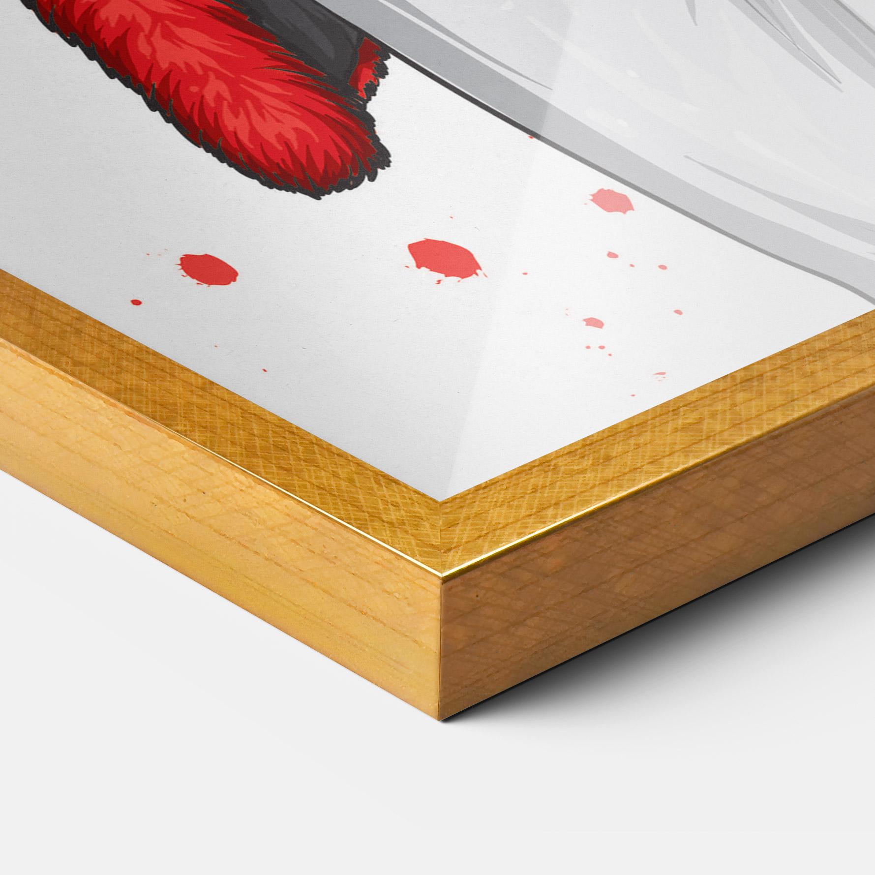 Plakat w Ramie Black Blouse Woman mockup 3