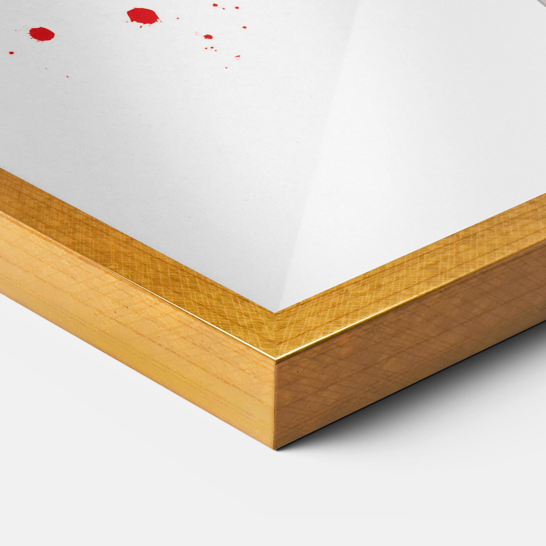 Plakat w Ramie Red Pants Woman mockup 3