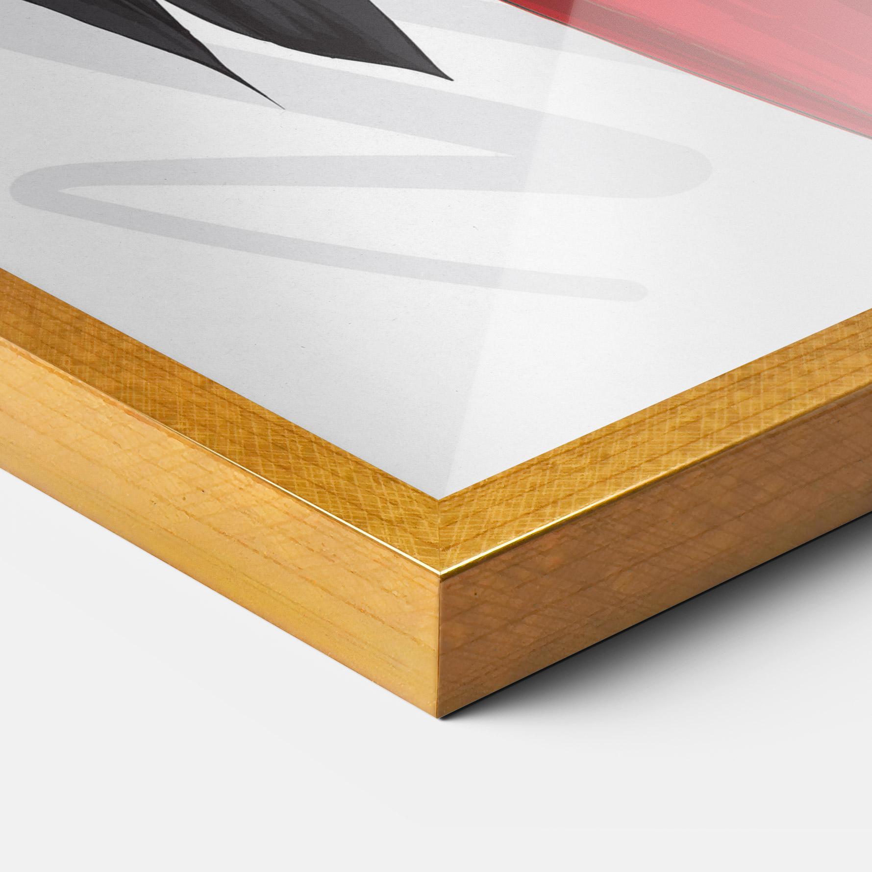 Plakat w Ramie Red Suit Woman mockup 3