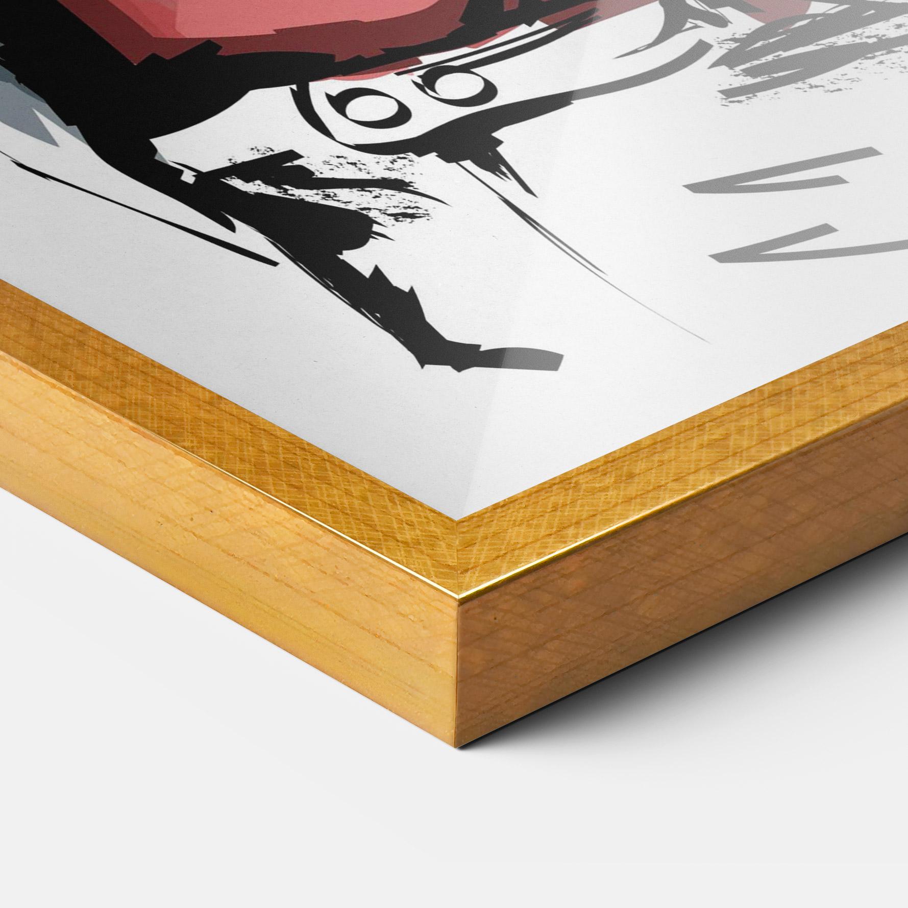 Plakat w Ramie Woman Feeling Cute mockup 3