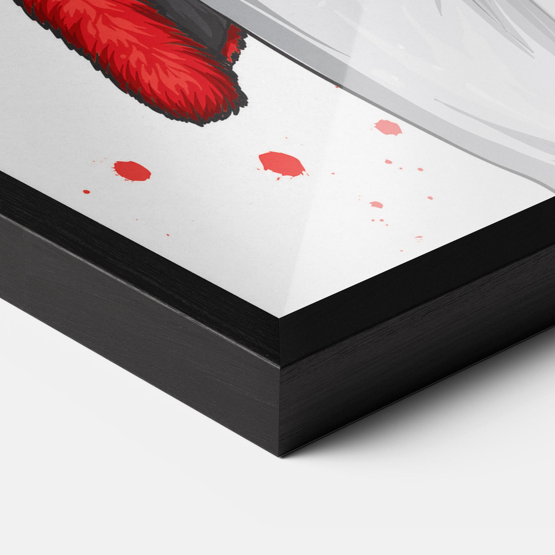 Plakat w Ramie Black Blouse Woman mockup 3